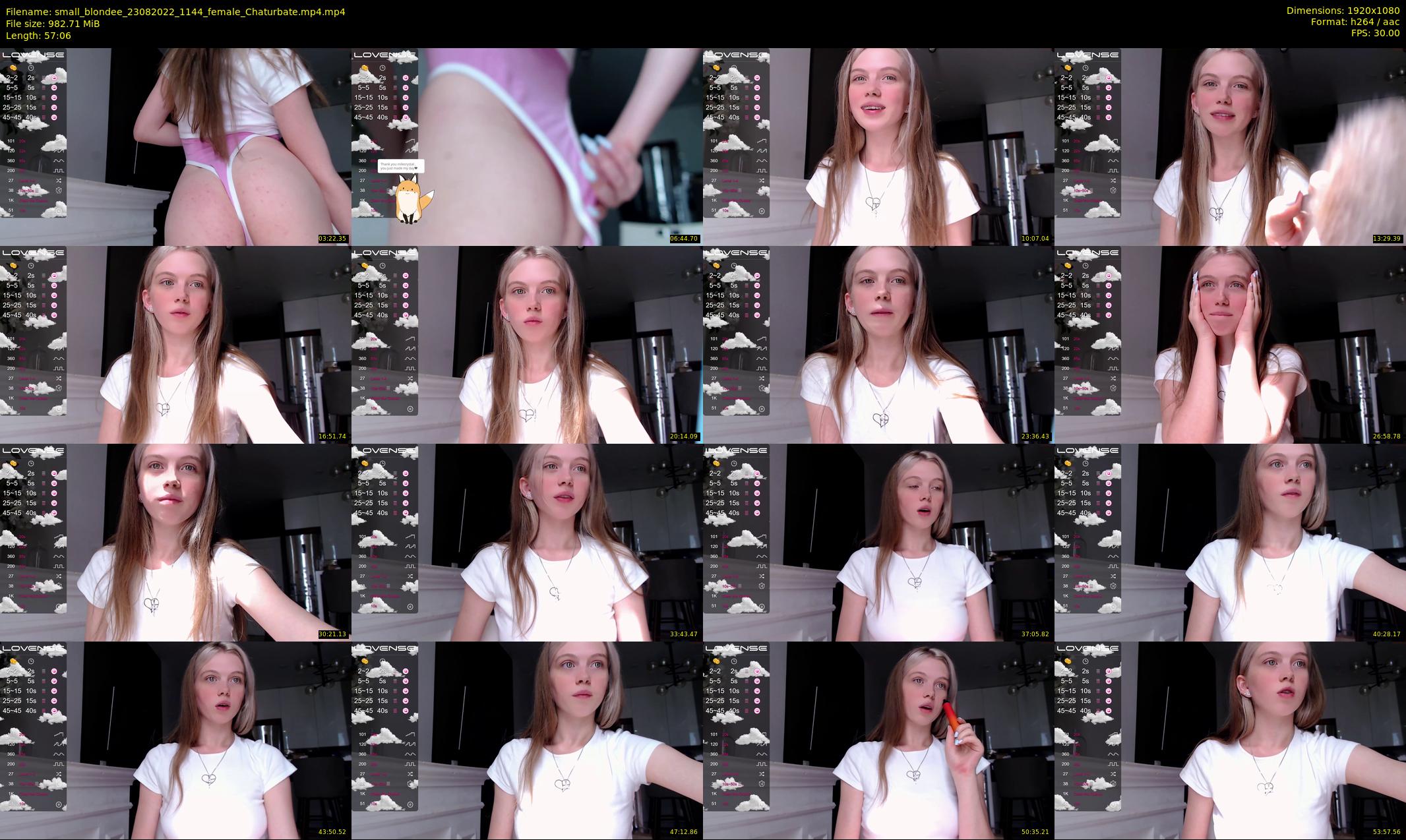 small_blondee — 58 minute Chaturbate female cam show recording, 1080p, Aug 23, 2022