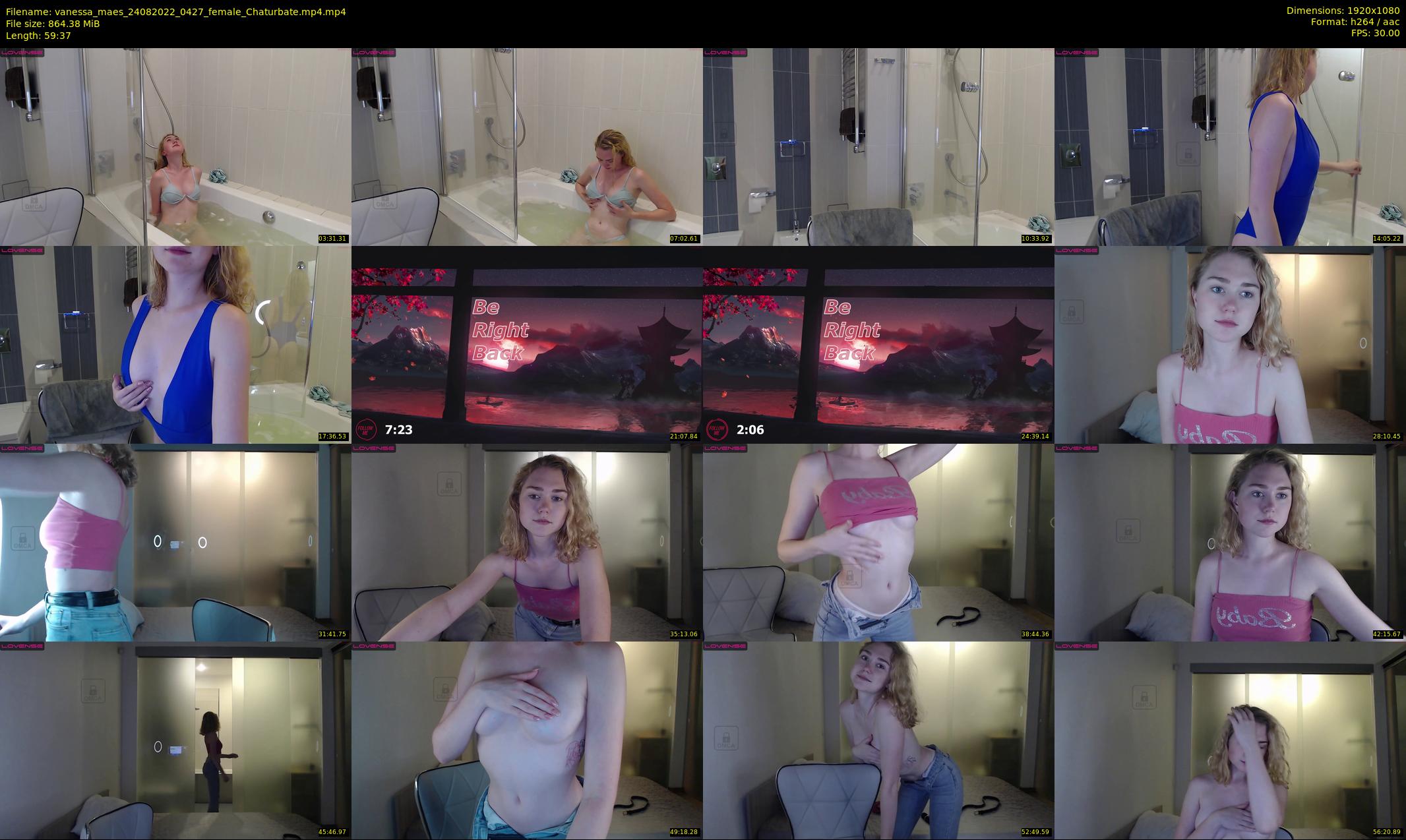 vanessa_maes — 60 minute Chaturbate female cam show recording, 1080p, Aug 24, 2022
