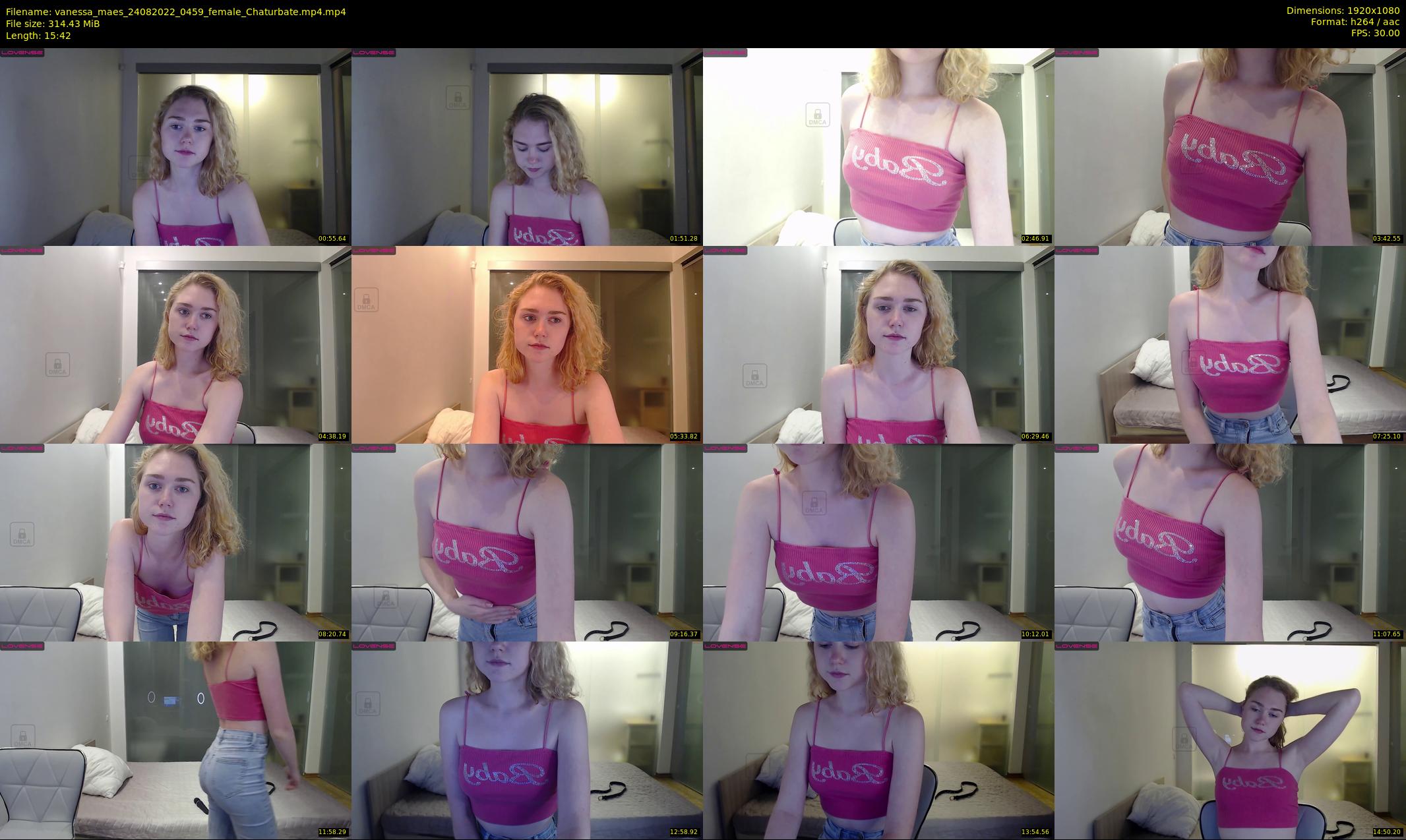 vanessa_maes — 16 minute Chaturbate female cam show recording, 1080p, Aug 24, 2022