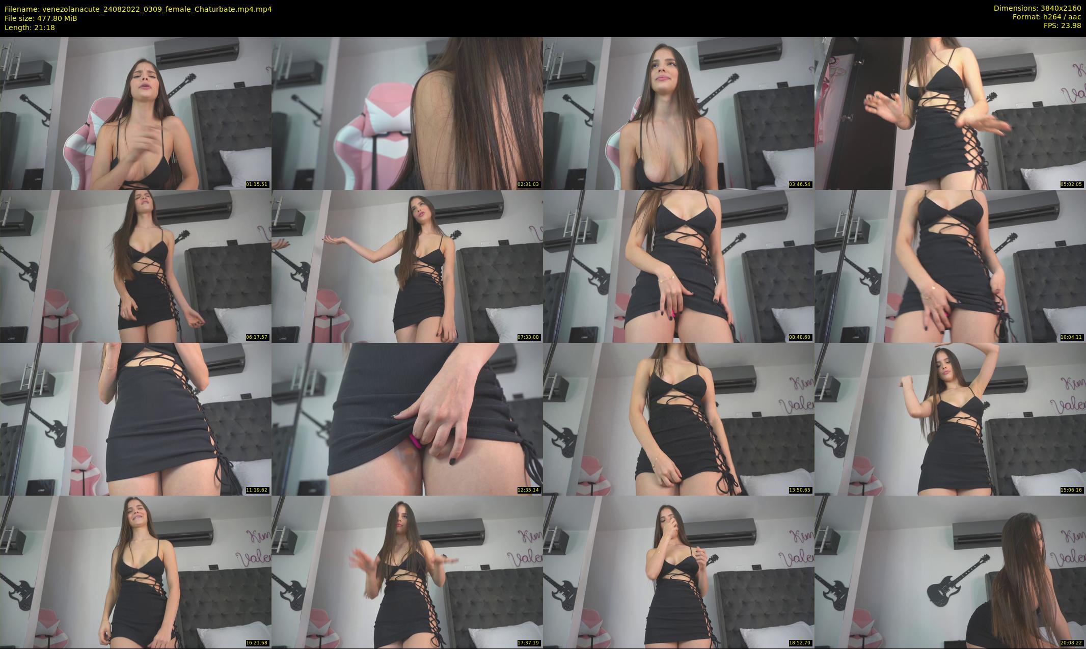 venezolanacute — 22 minute Chaturbate female cam show recording, 4K, Aug 24, 2022