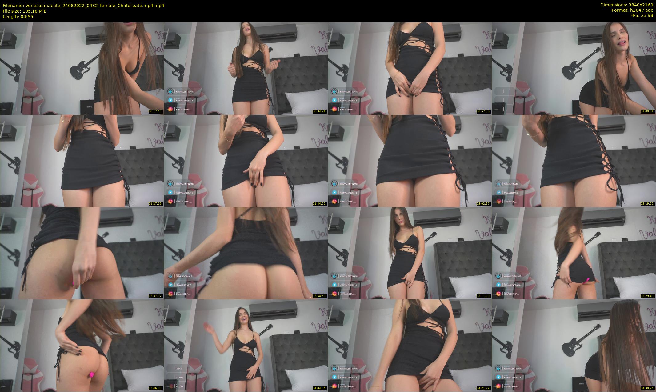 venezolanacute — 5 minute Chaturbate female cam show recording, 4K, Aug 24, 2022