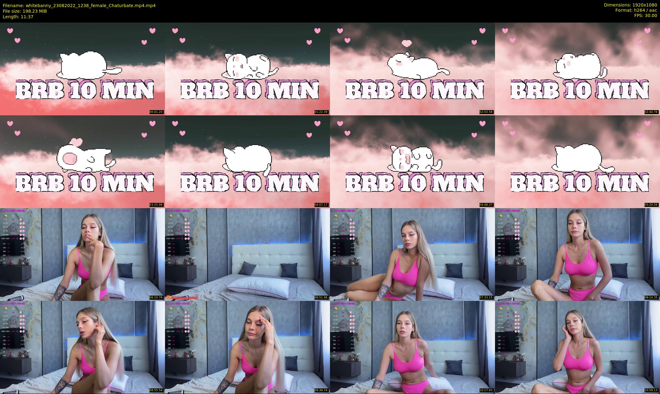 whitebanny — 12 minute Chaturbate couple cam show recording, 1080p, Aug 23, 2022
