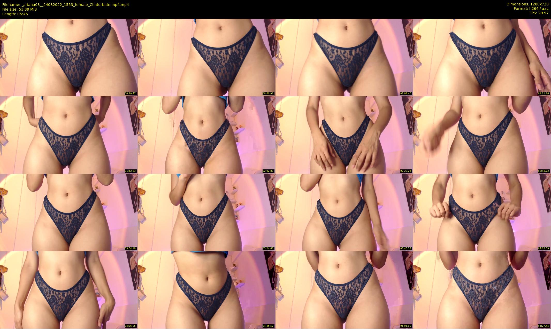 _ariana03_ — 6 minute Chaturbate female cam show recording, 720p, Aug 24, 2022
