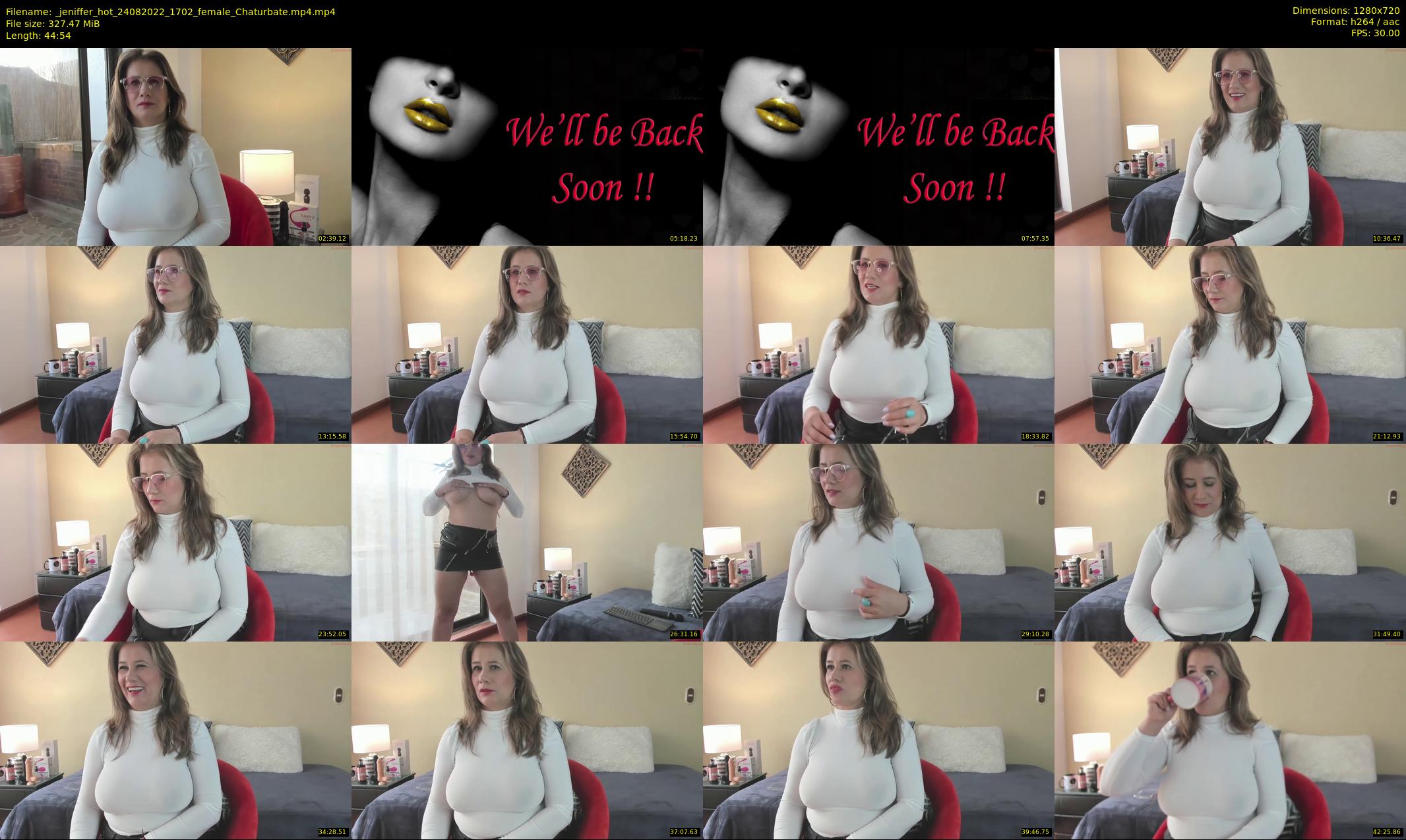 _jeniffer_hot — 45 minute Chaturbate female cam show recording, 720p, Aug 24, 2022