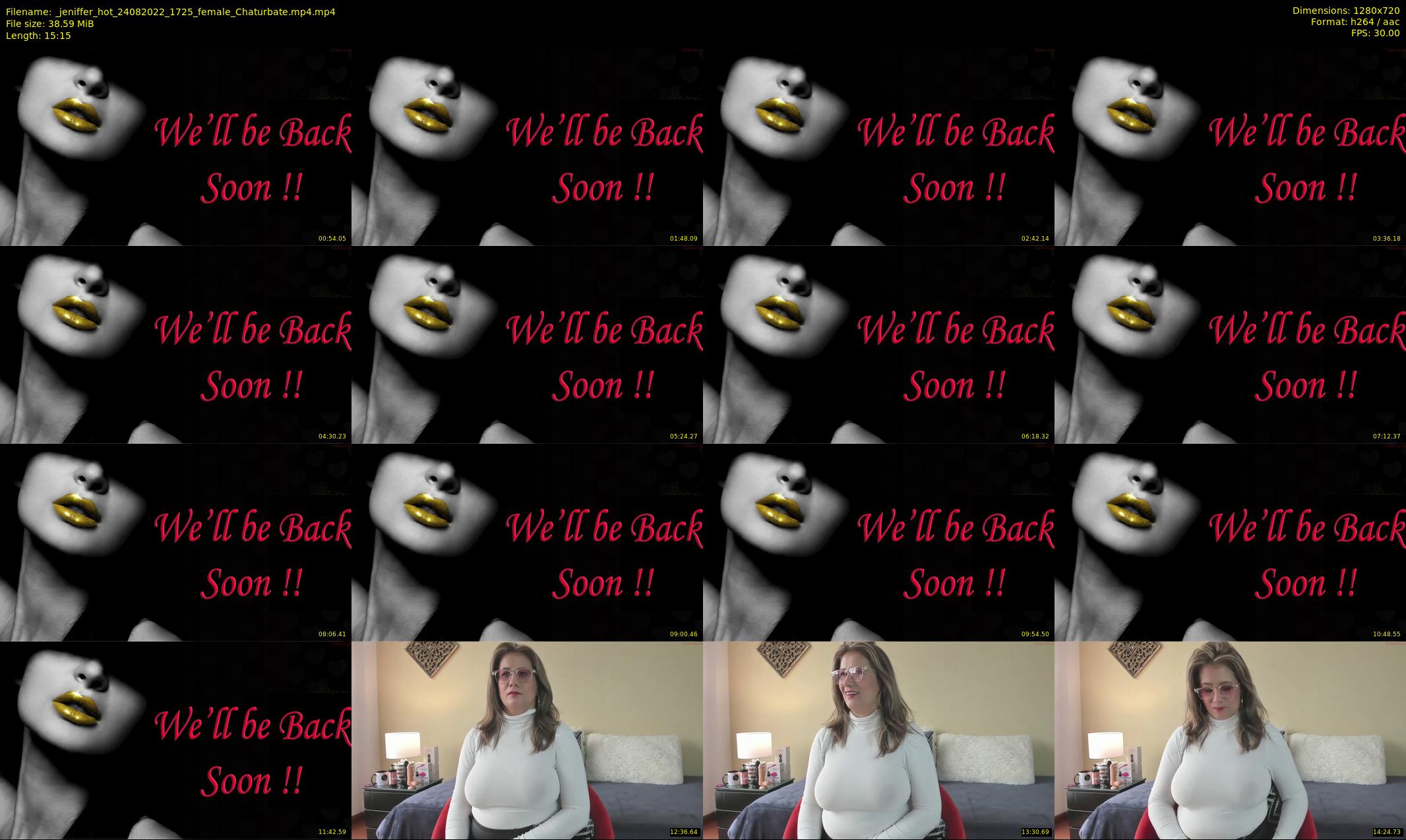 _jeniffer_hot — 16 minute Chaturbate female cam show recording, 720p, Aug 24, 2022