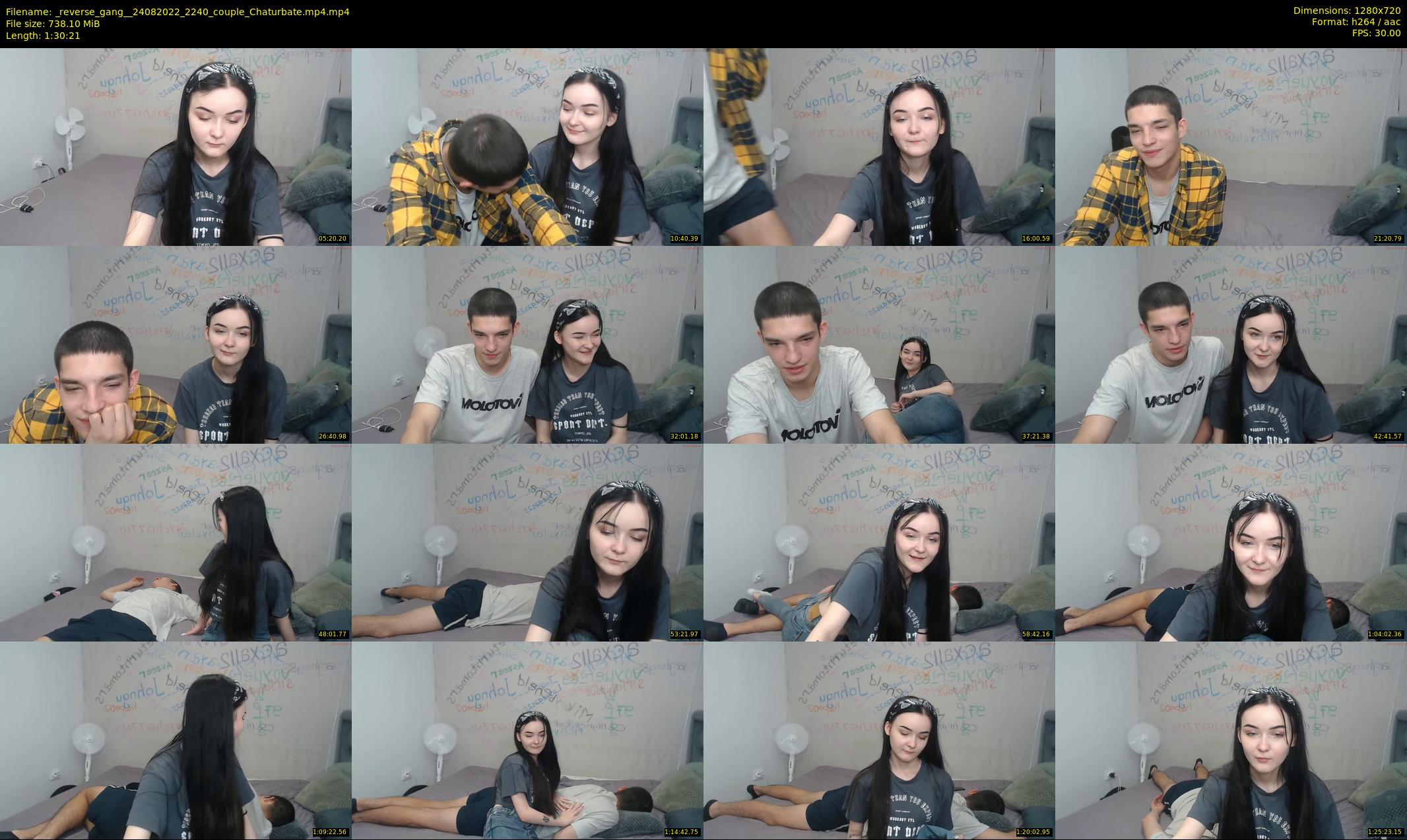 _reverse_gang_ — 91 minute Chaturbate couple cam show recording, 720p, Aug 24, 2022