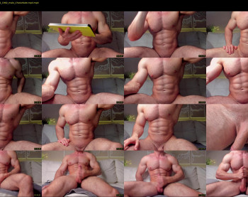 adam_muscle_ — 43 minute Chaturbate male cam show recording, 1080p, Aug 24, 2022