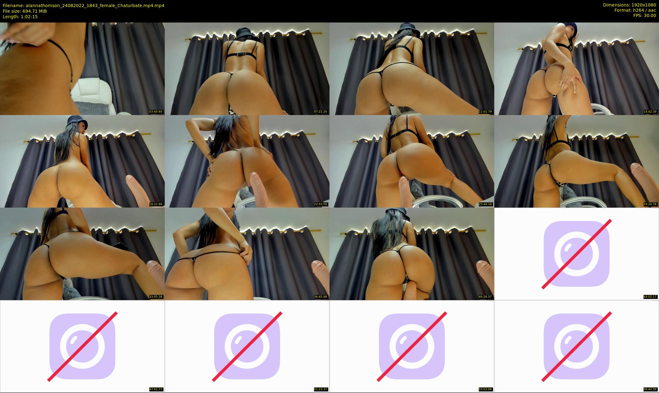 alannathomson — 63 minute Chaturbate female cam show recording, 1080p, Aug 24, 2022
