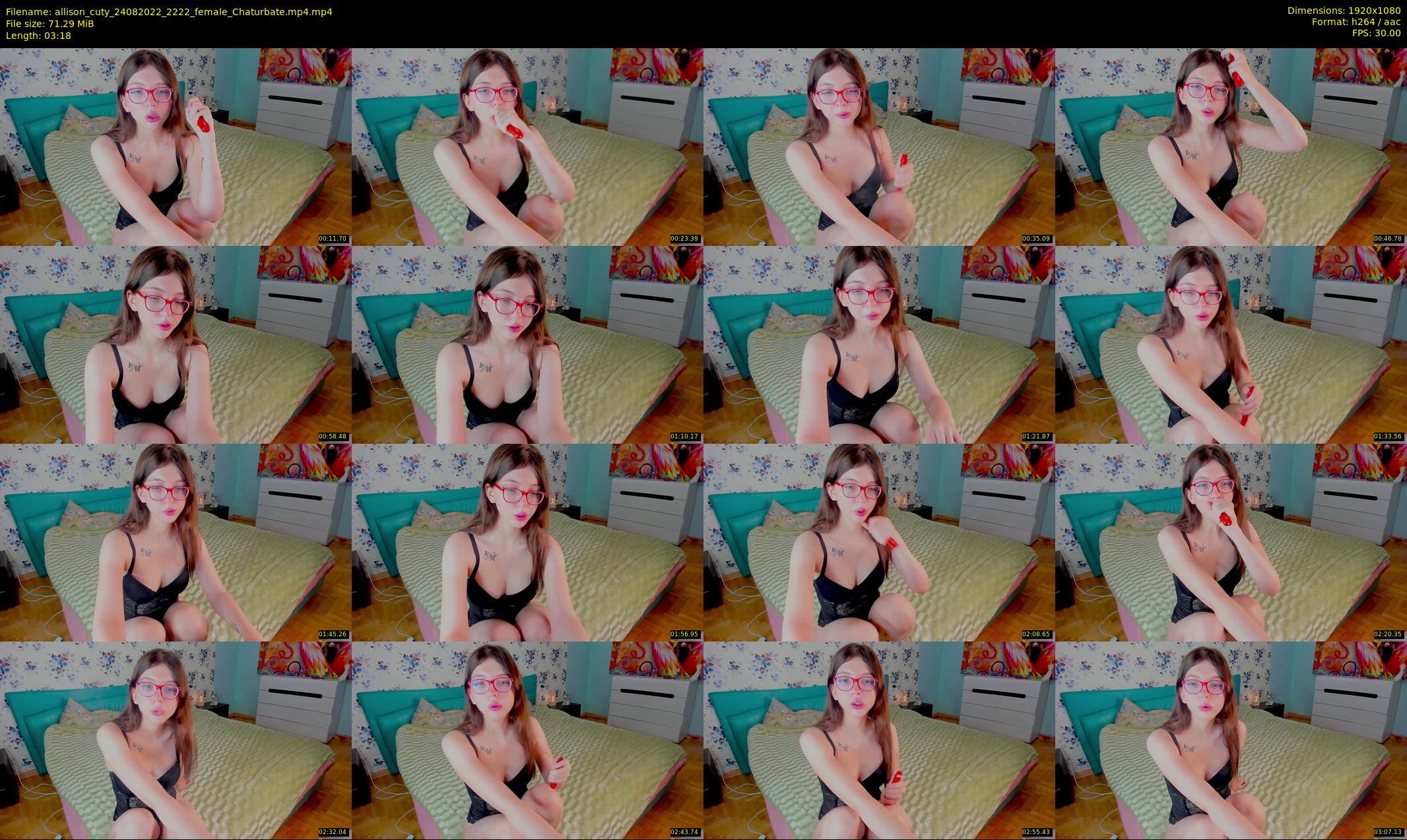 allison_cuty — 4 minute Chaturbate female cam show recording, 1080p, Aug 24, 2022