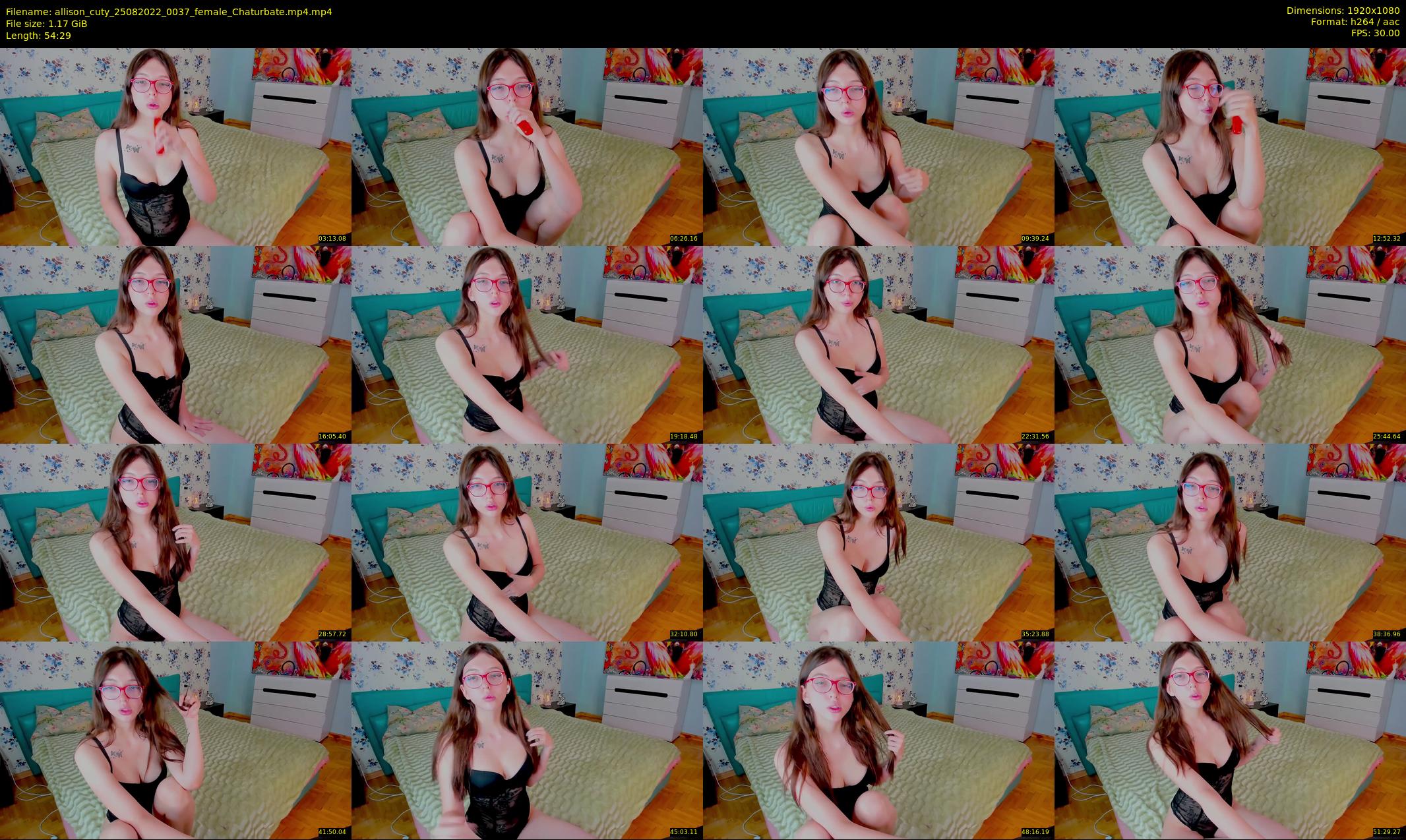 allison_cuty — 55 minute Chaturbate female cam show recording, 1080p, Aug 25, 2022