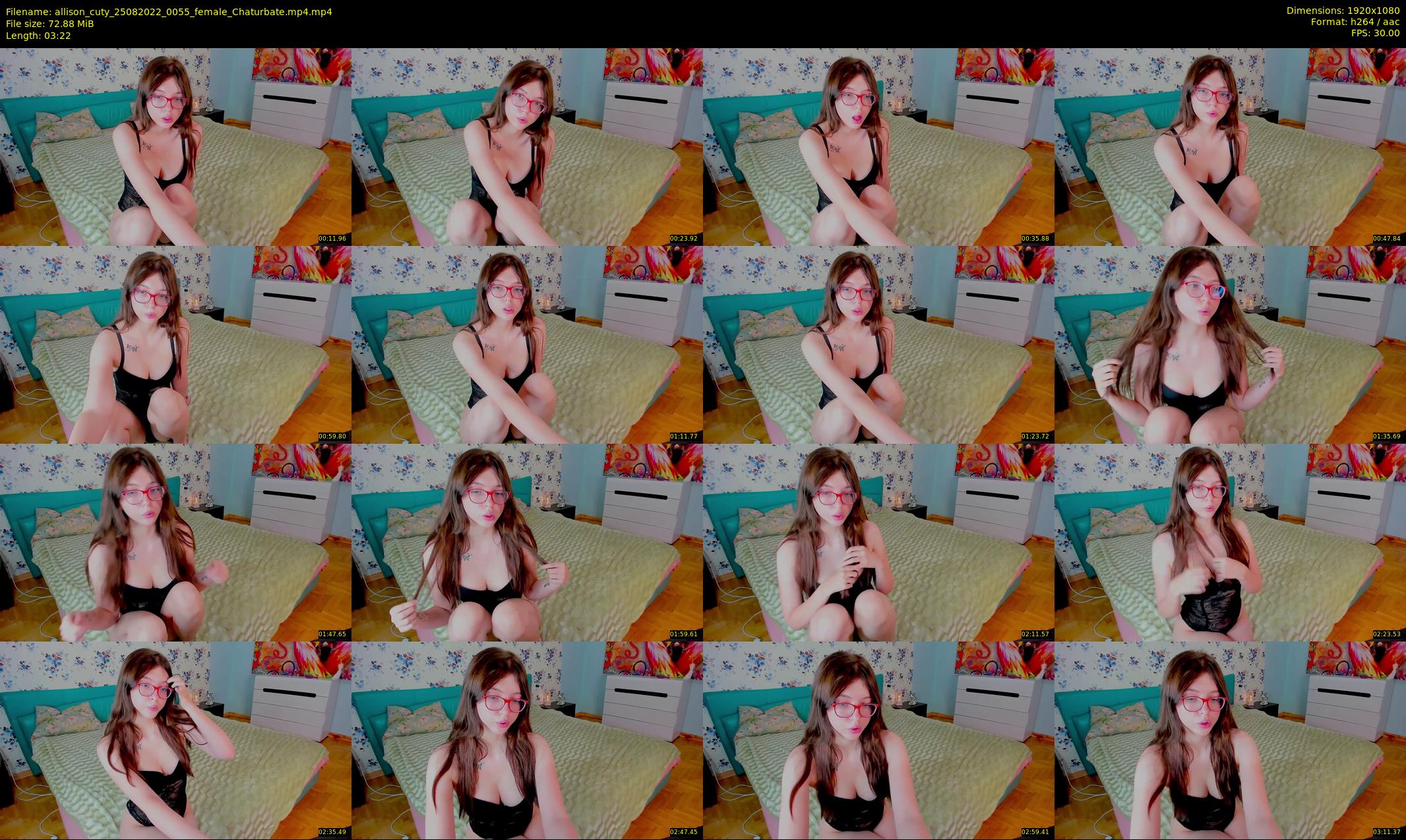 allison_cuty — 4 minute Chaturbate female cam show recording, 1080p, Aug 25, 2022
