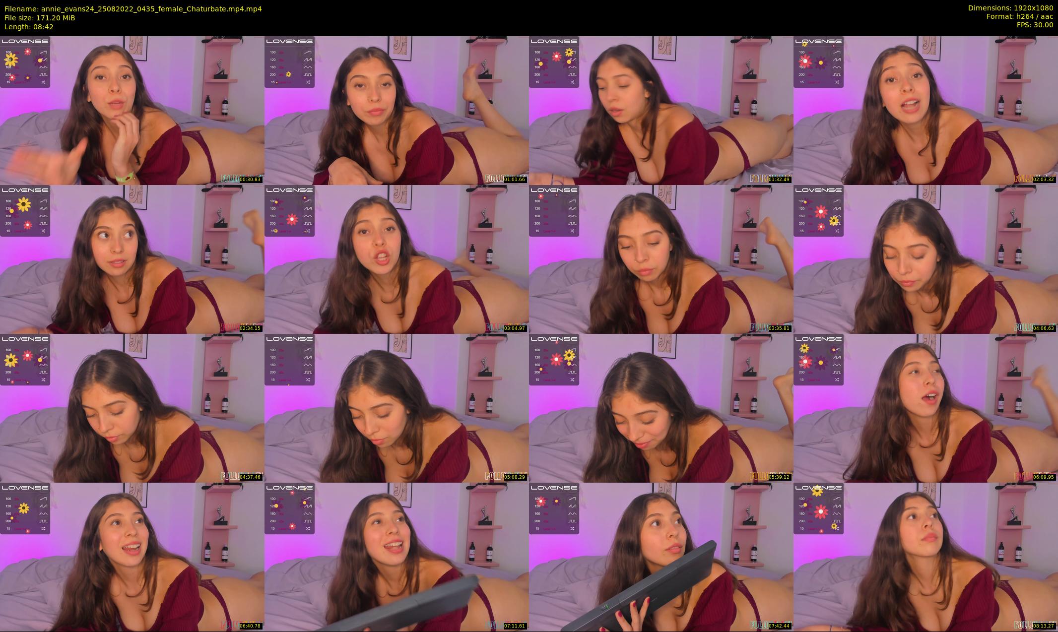 annie_evans24 — 9 minute Chaturbate female cam show recording, 1080p, Aug 25, 2022