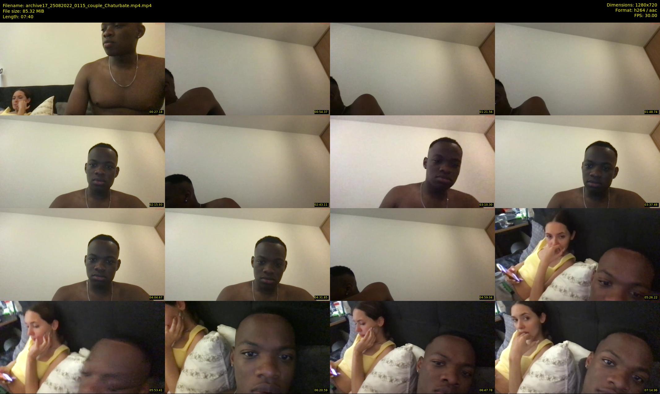 archive17 — 8 minute Chaturbate couple cam show recording, 720p, Aug 25, 2022