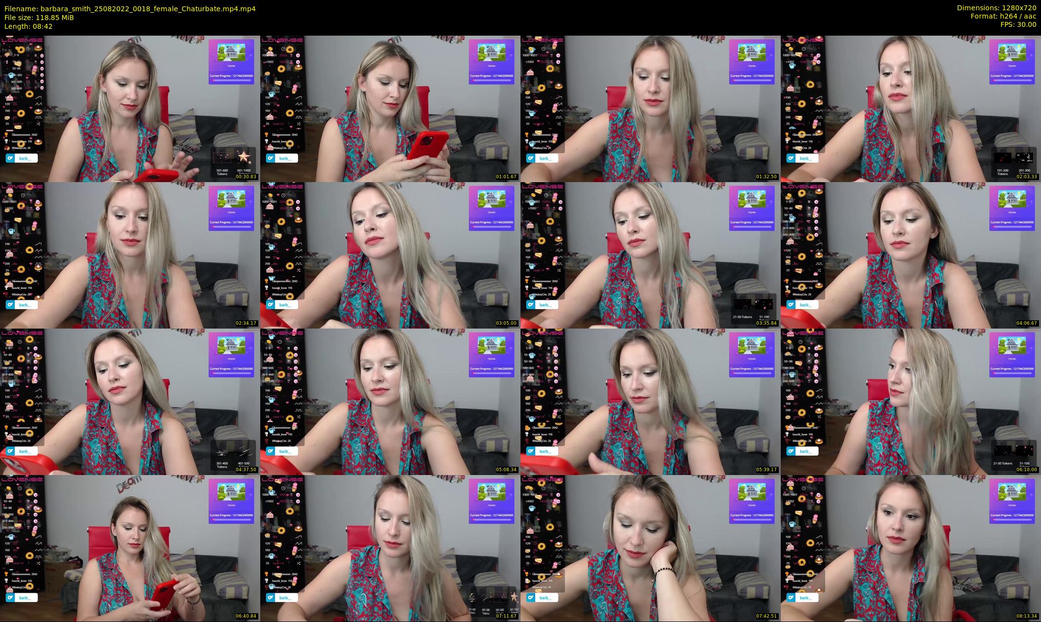 barbara_smith — 9 minute Chaturbate female cam show recording, 720p, Aug 25, 2022