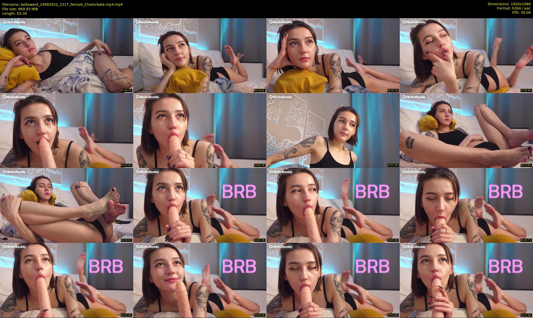 bellaward — 56 minute Chaturbate female cam show recording, 1080p, Aug 24, 2022
