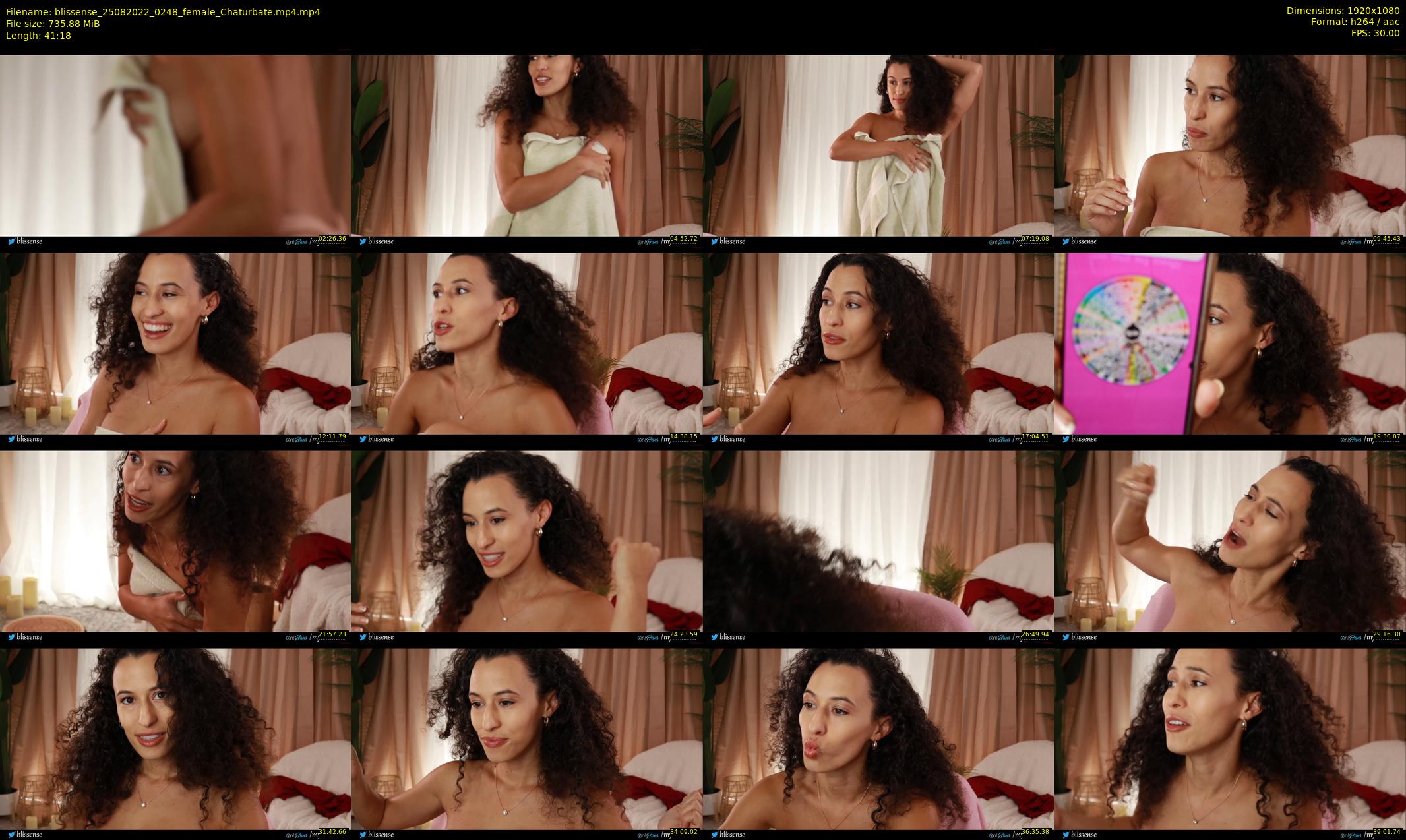 blissense — 42 minute Chaturbate female cam show recording, 1080p, Aug 25, 2022
