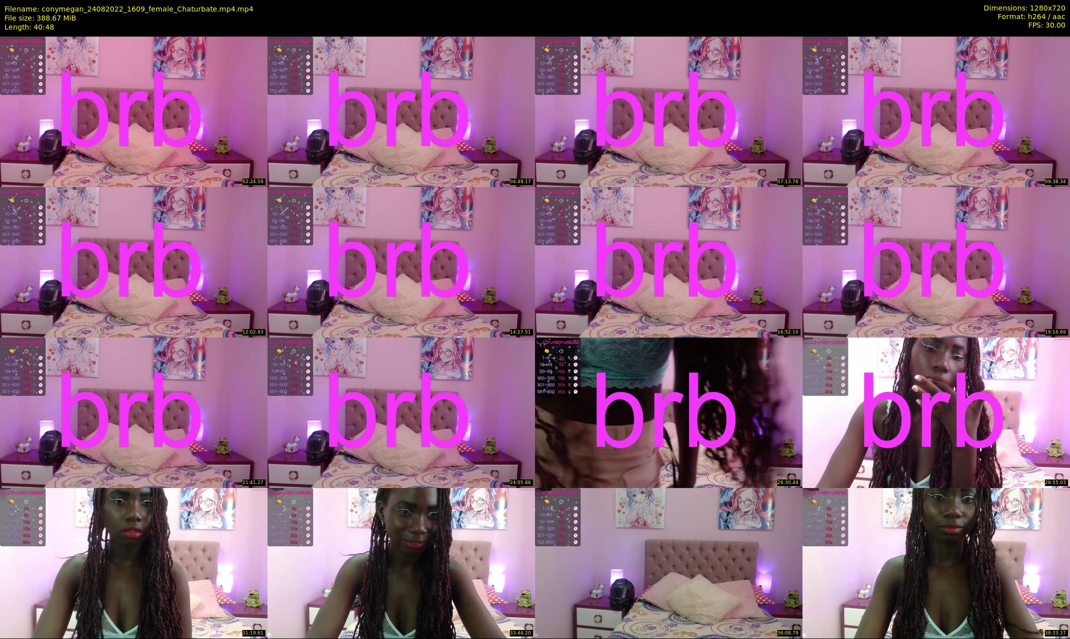 conymegan — 41 minute Chaturbate female cam show recording, 720p, Aug 24, 2022