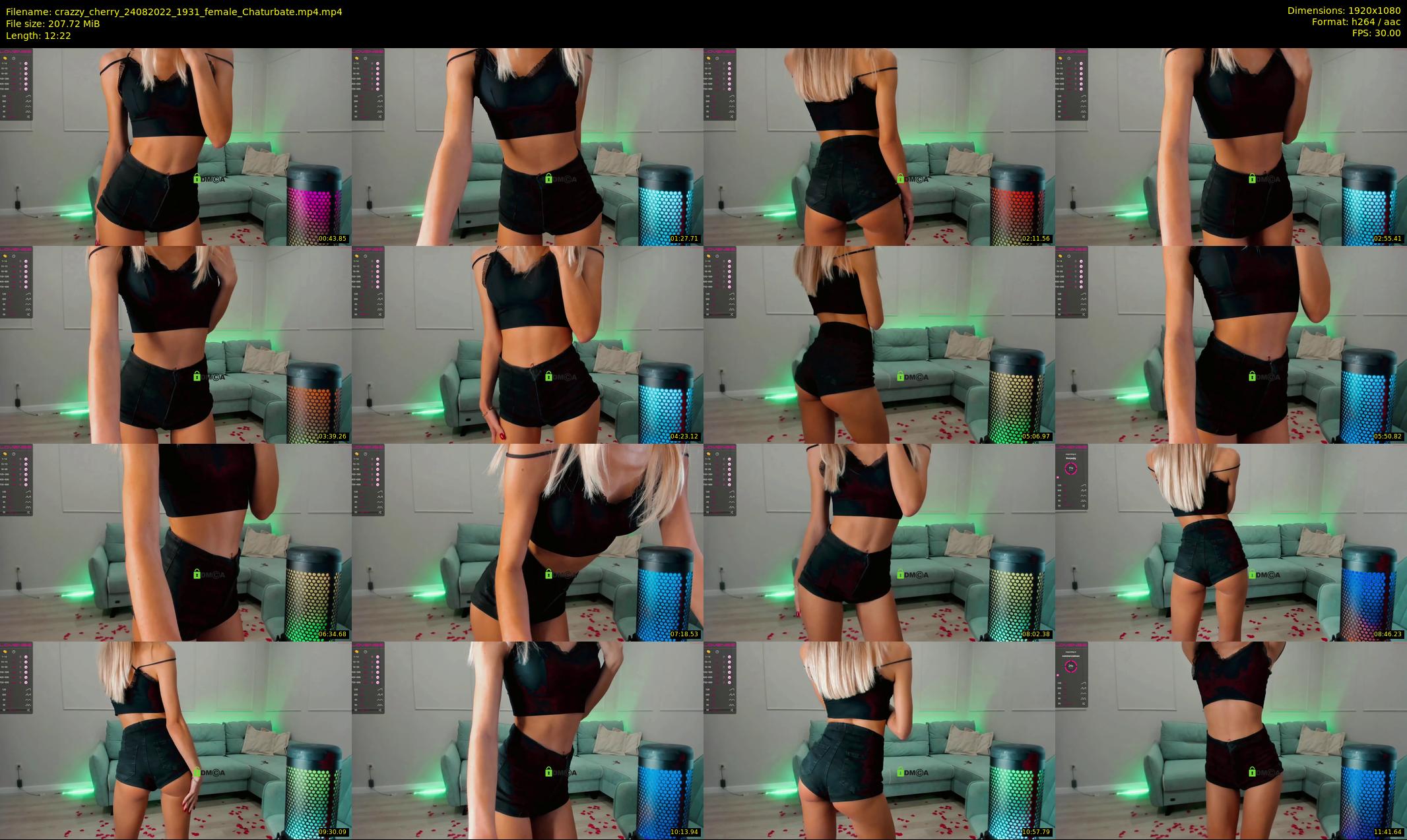 crazzy_cherry — 13 minute Chaturbate female cam show recording, 1080p, Aug 24, 2022