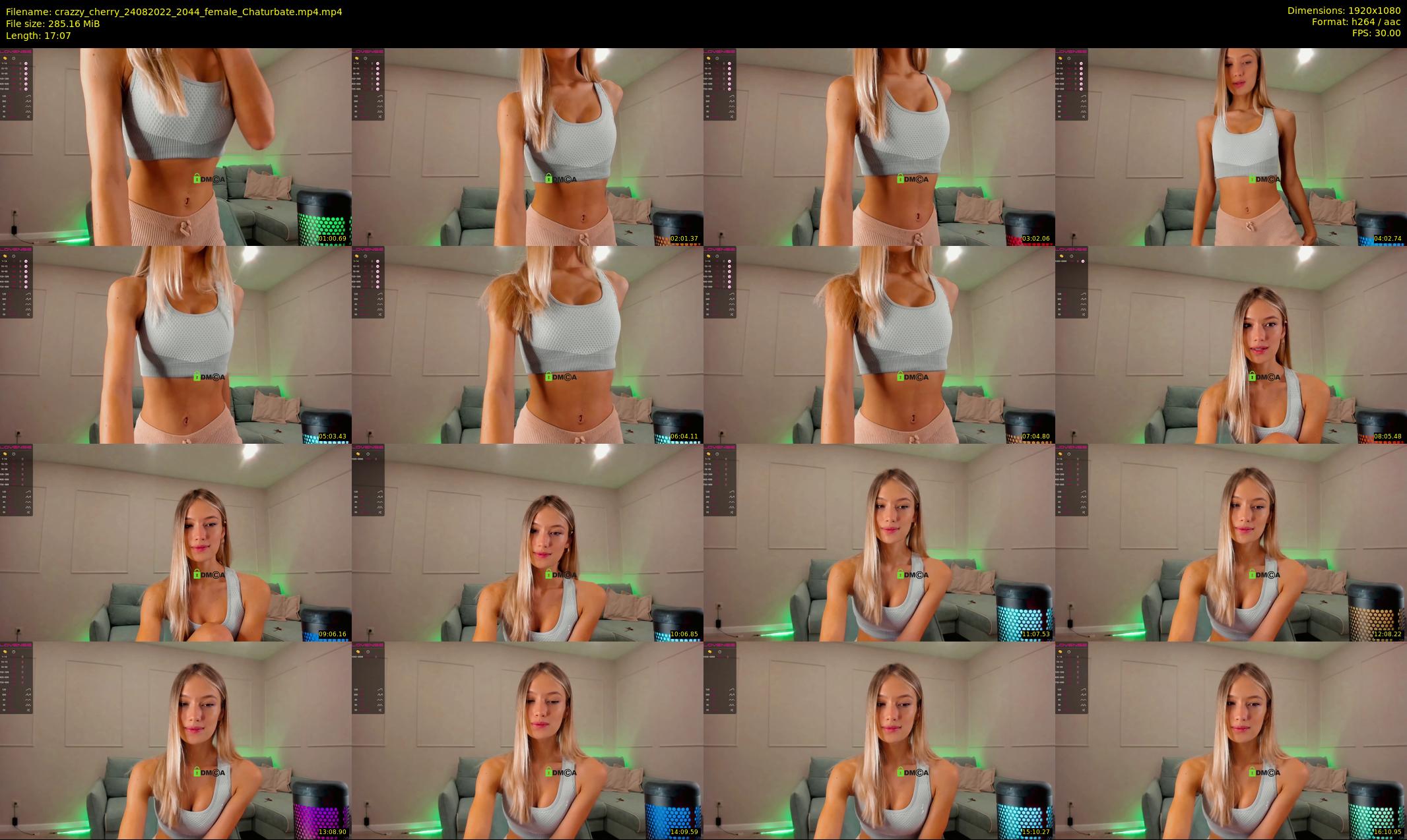crazzy_cherry — 18 minute Chaturbate female cam show recording, 1080p, Aug 24, 2022