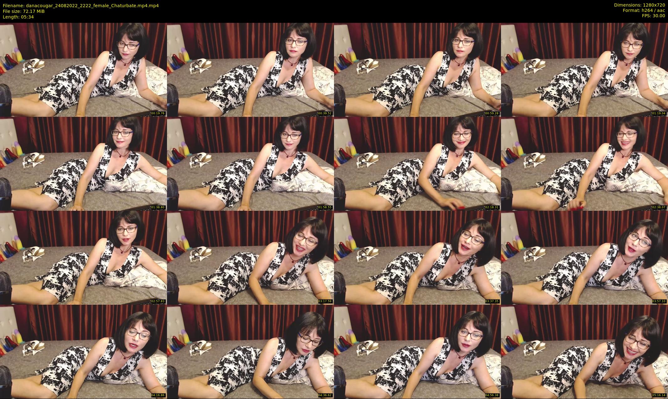 danacougar — 6 minute Chaturbate female cam show recording, 720p, Aug 24, 2022