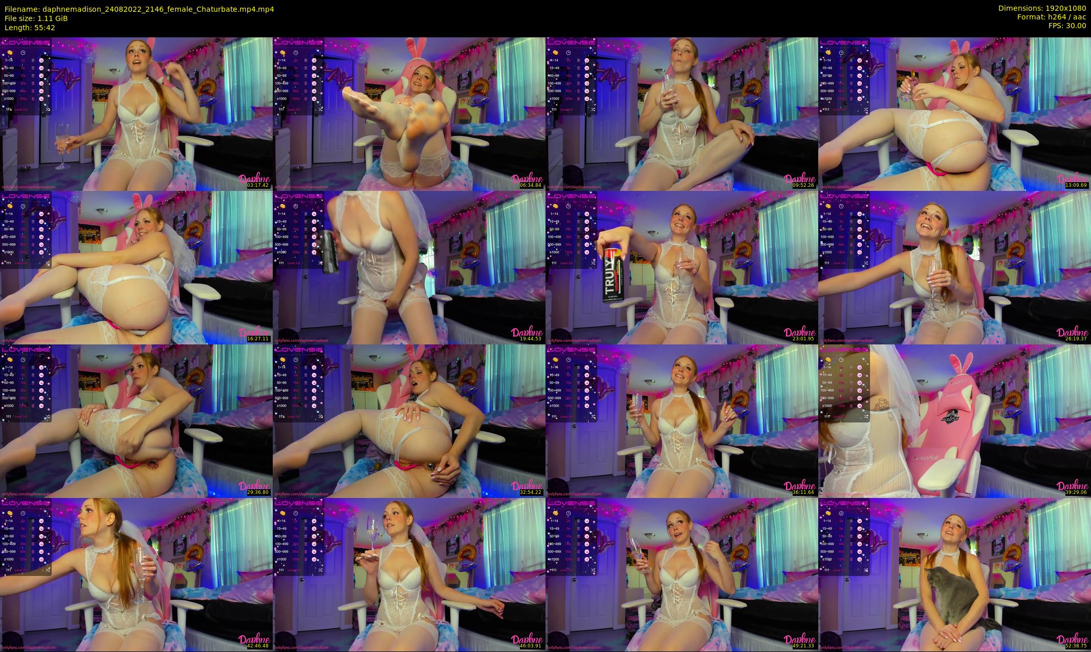 daphnemadison — 56 minute Chaturbate couple cam show recording, 1080p, Aug 24, 2022