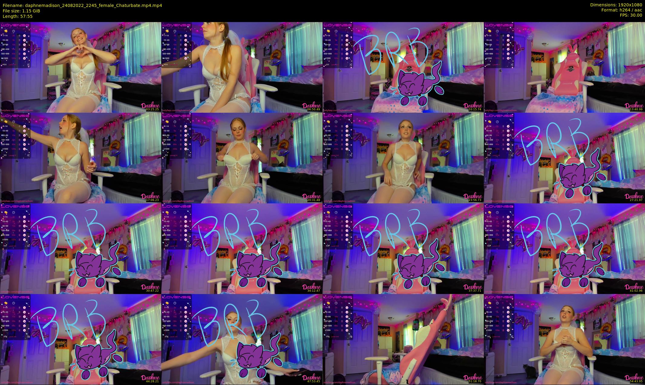 daphnemadison — 58 minute Chaturbate couple cam show recording, 1080p, Aug 24, 2022