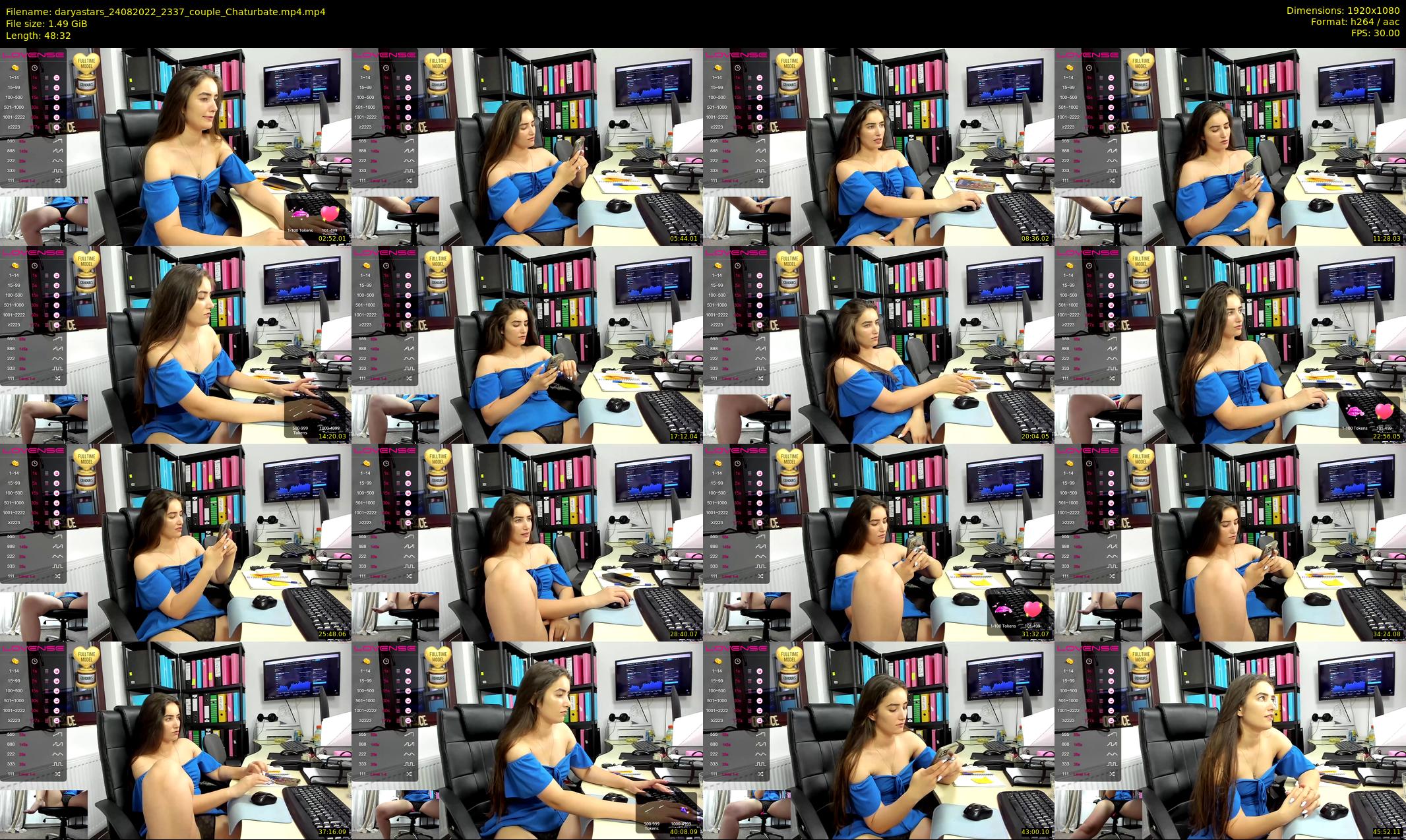 daryastars — 49 minute Chaturbate couple cam show recording, 1080p, Aug 24, 2022