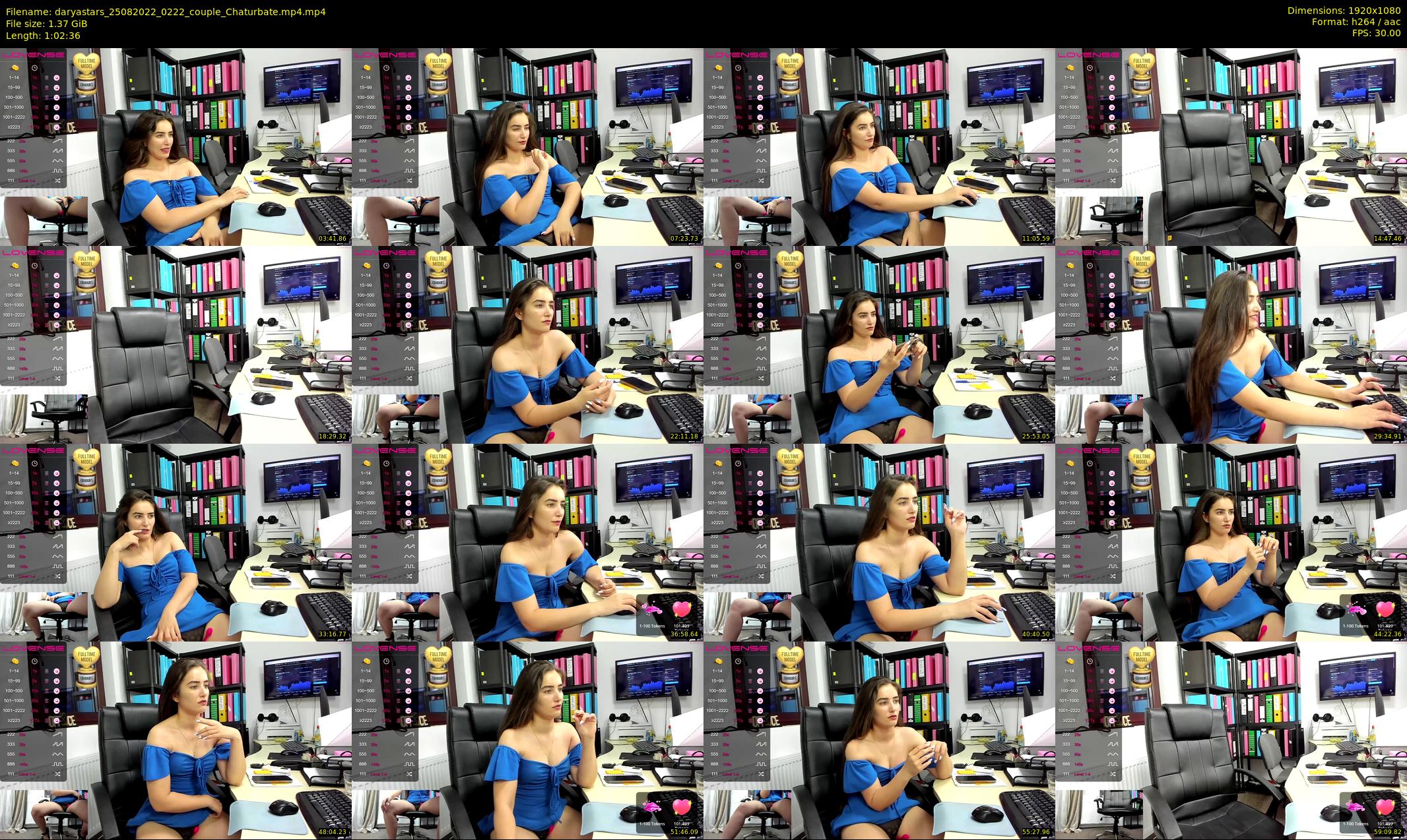 daryastars — 63 minute Chaturbate couple cam show recording, 1080p, Aug 25, 2022