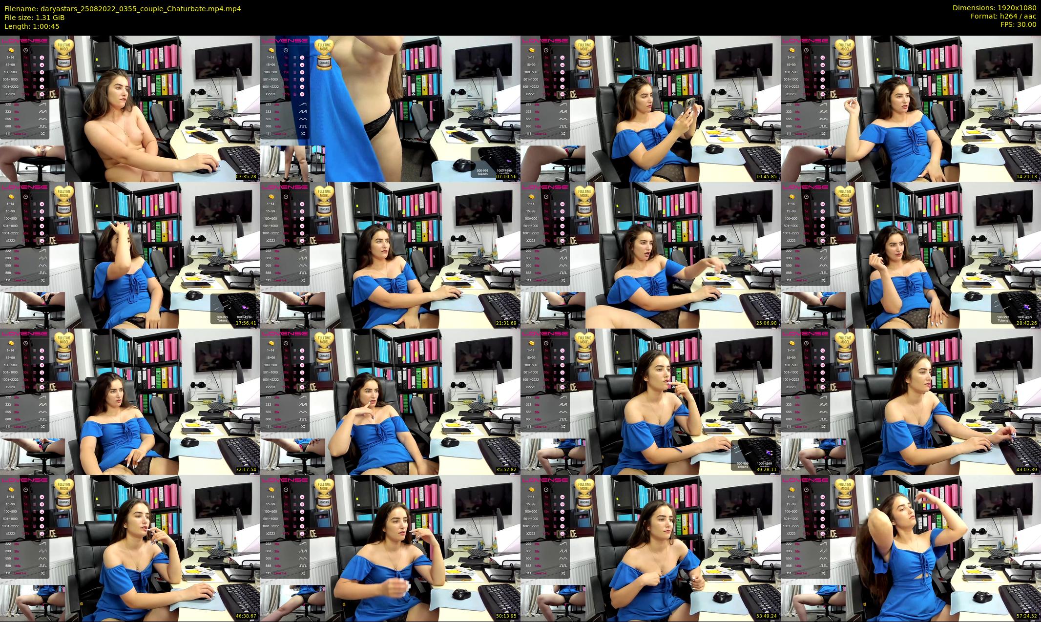 daryastars — 61 minute Chaturbate couple cam show recording, 1080p, Aug 25, 2022