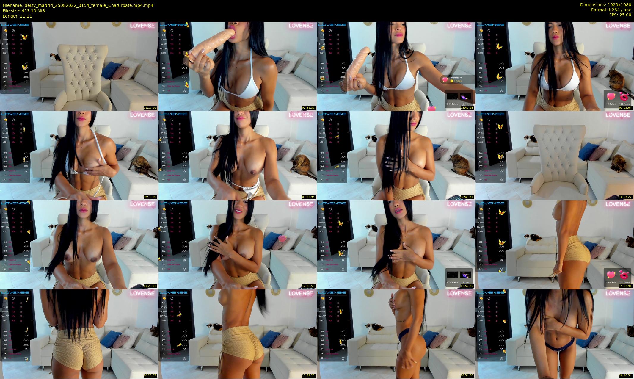 deisy_madrid — 22 minute Chaturbate female cam show recording, 1080p, Aug 25, 2022
