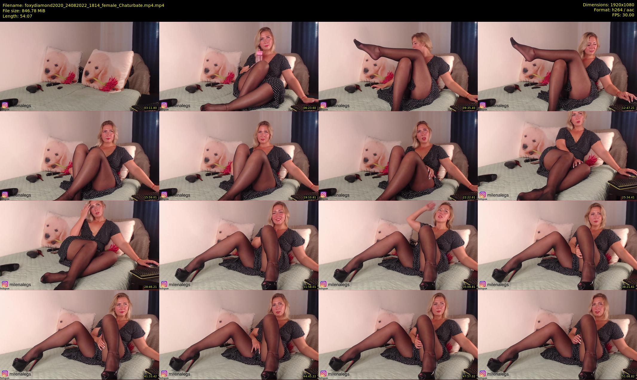 foxydiamond2020 — 55 minute Chaturbate female cam show recording, 1080p, Aug 24, 2022
