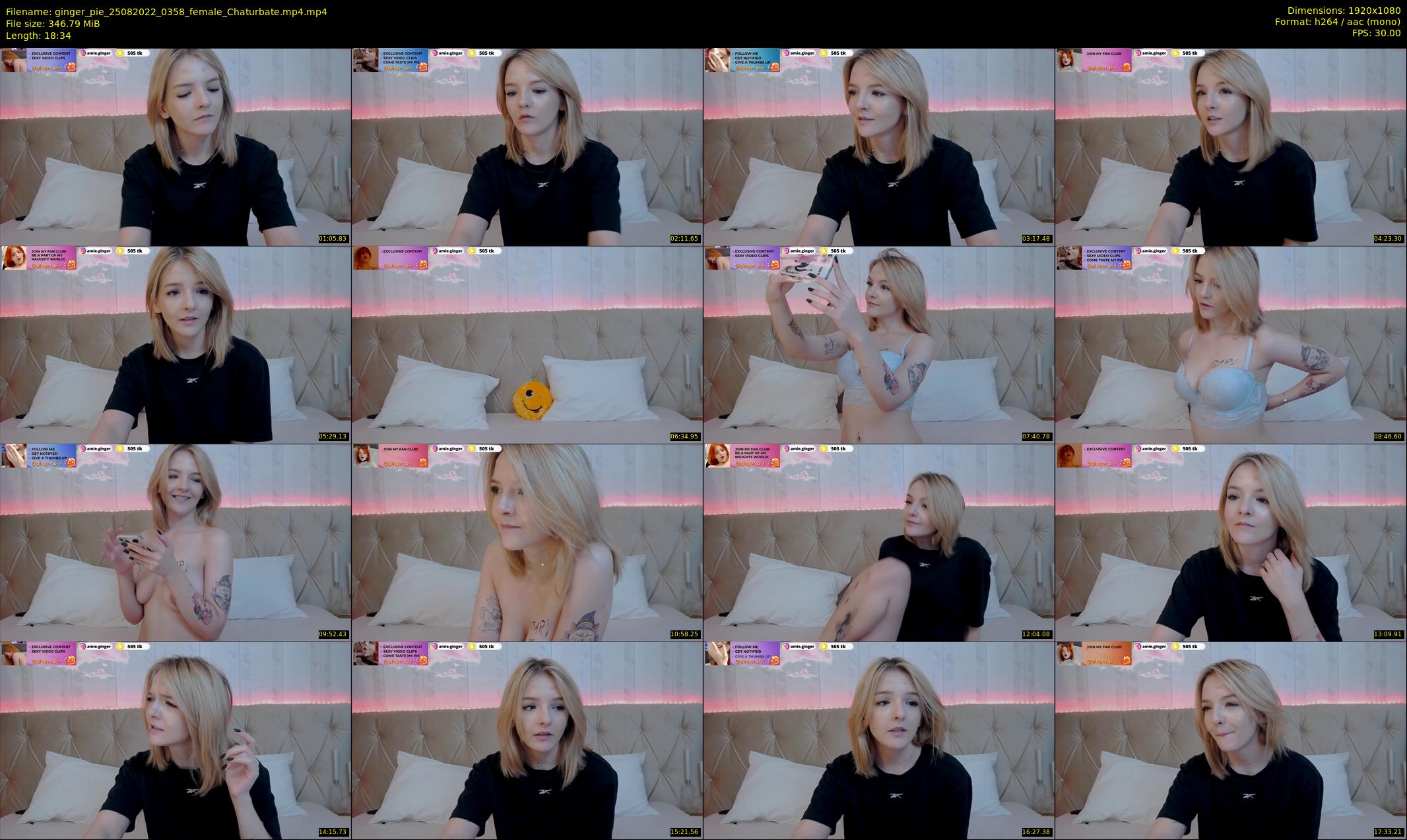 ginger_pie — 19 minute Chaturbate female cam show recording, 1080p, Aug 25, 2022