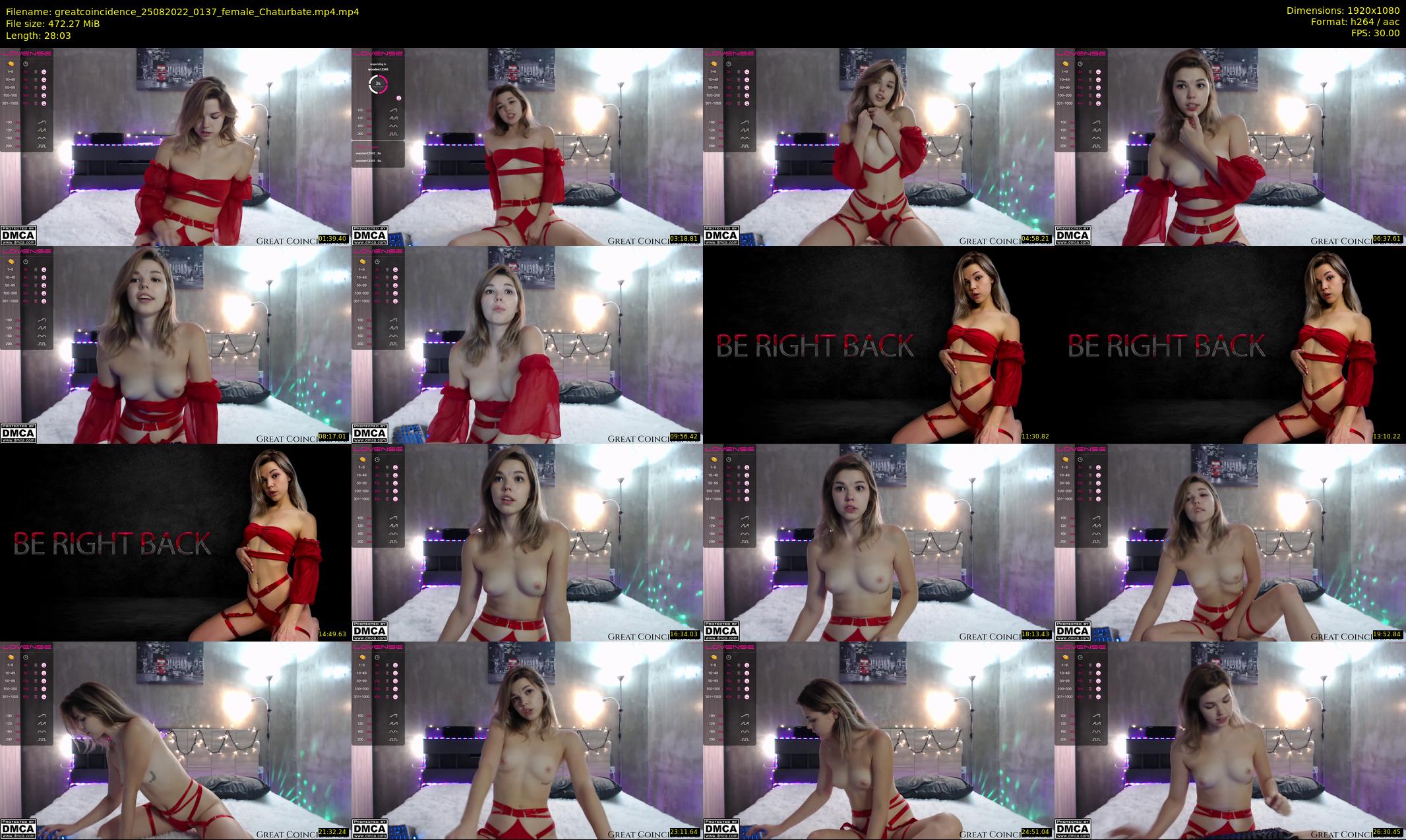 greatcoincidence — 29 minute Chaturbate female cam show recording, 1080p, Aug 25, 2022