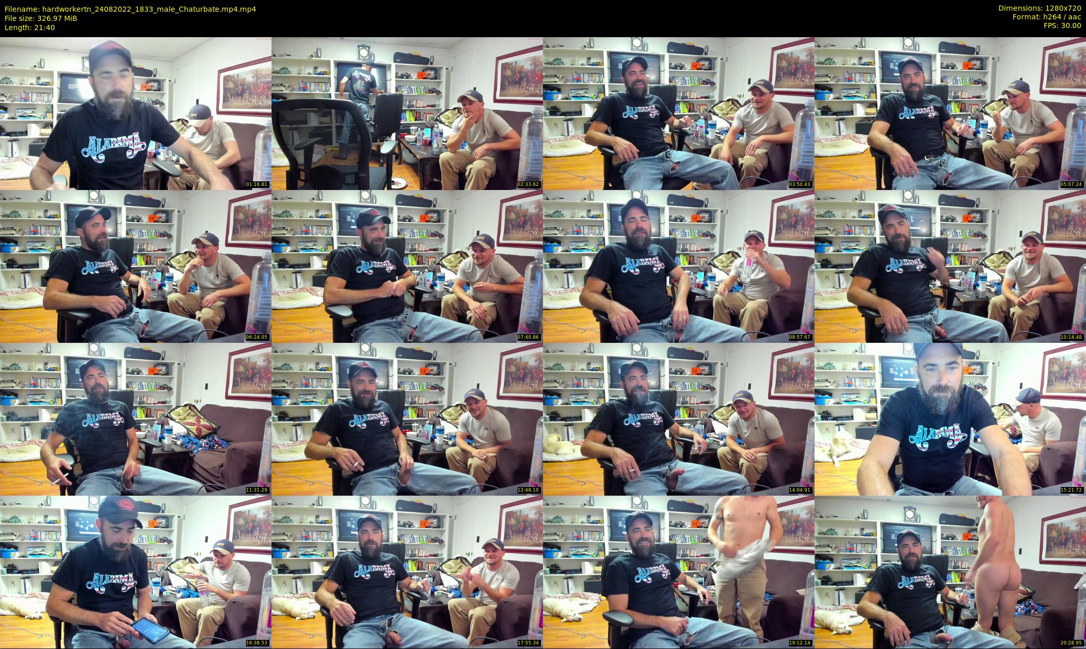 hardworkertn — 22 minute Chaturbate male cam show recording, 720p, Aug 24, 2022