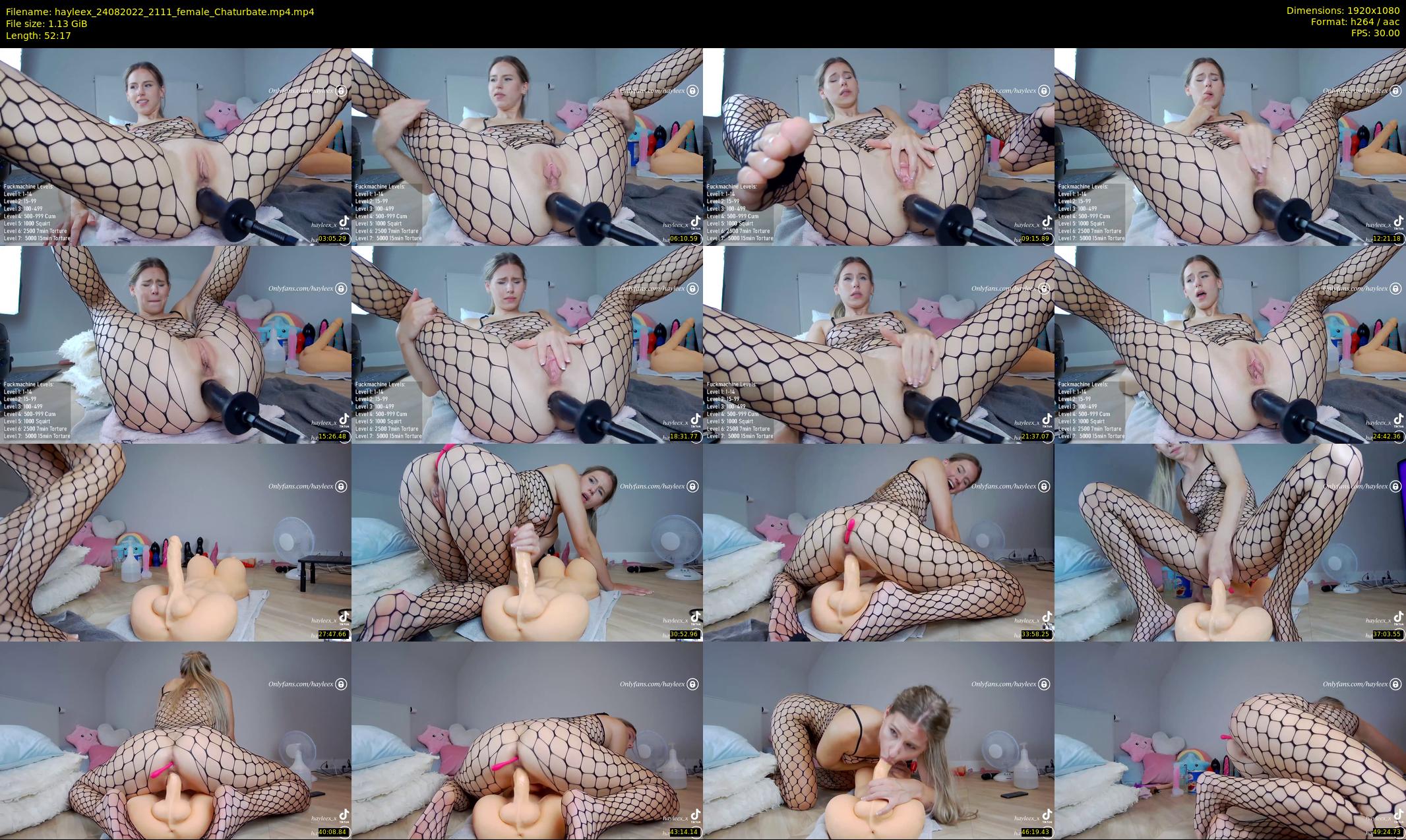 hayleex — 53 minute Chaturbate female cam show recording, 1080p, Aug 24, 2022