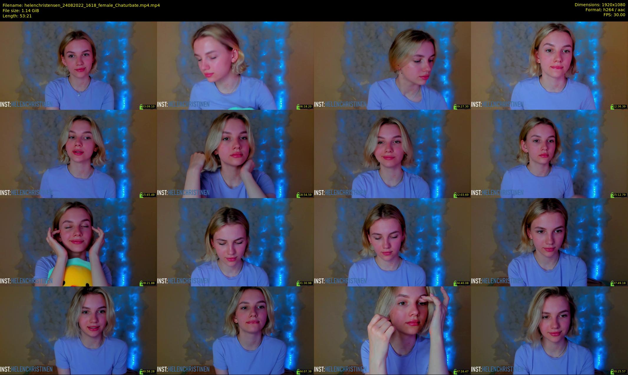 helenchristensen — 54 minute Chaturbate female cam show recording, 1080p, Aug 24, 2022