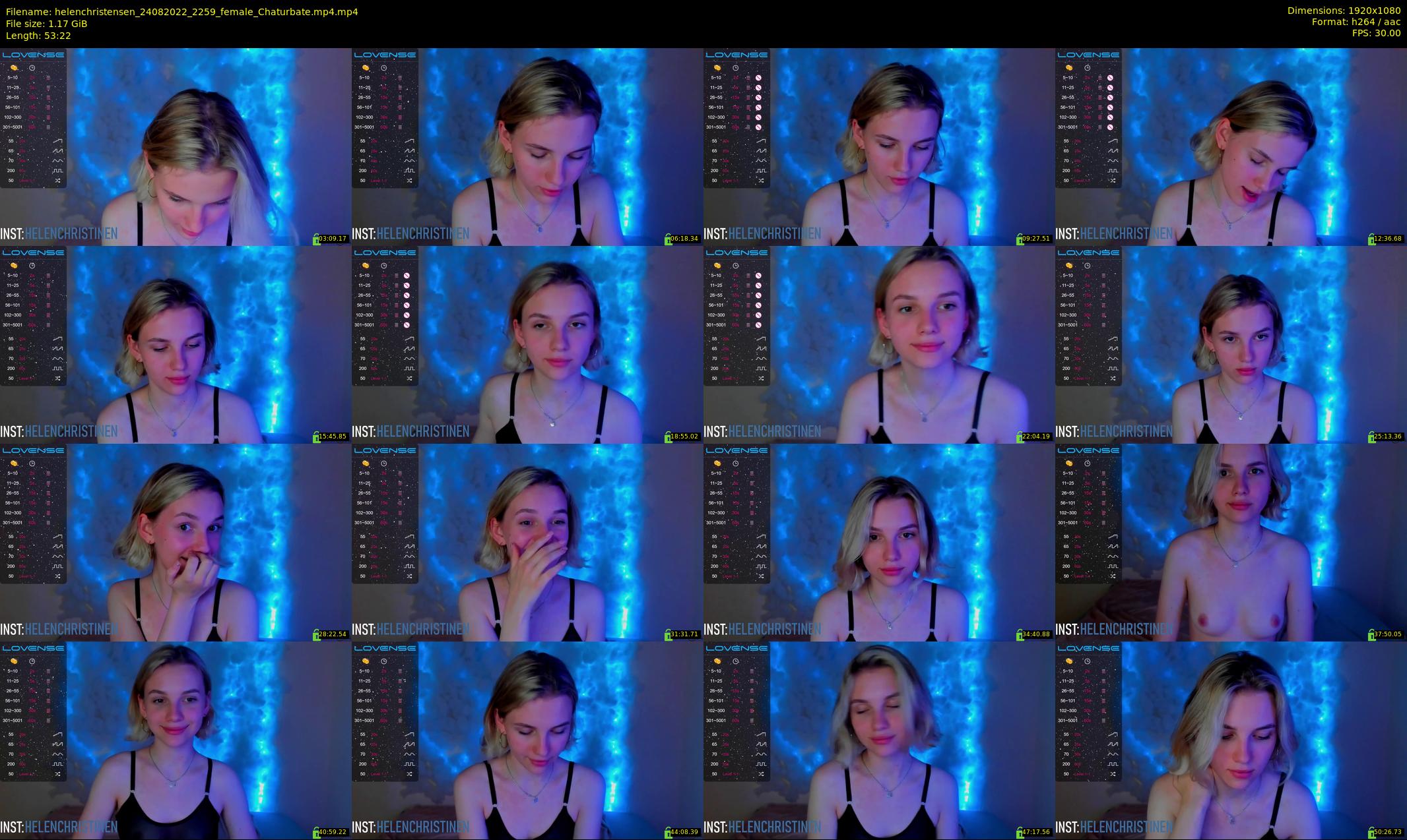 helenchristensen — 54 minute Chaturbate female cam show recording, 1080p, Aug 24, 2022
