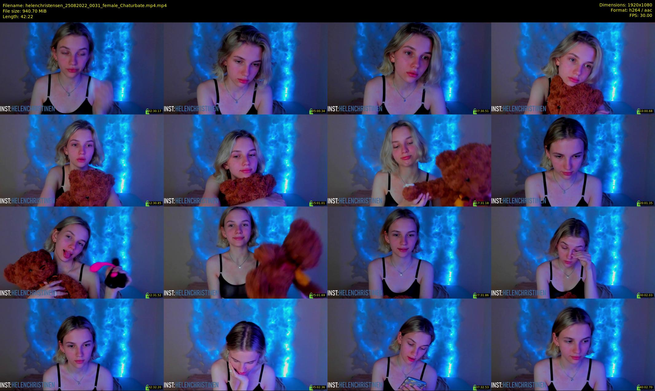 helenchristensen — 43 minute Chaturbate female cam show recording, 1080p, Aug 25, 2022