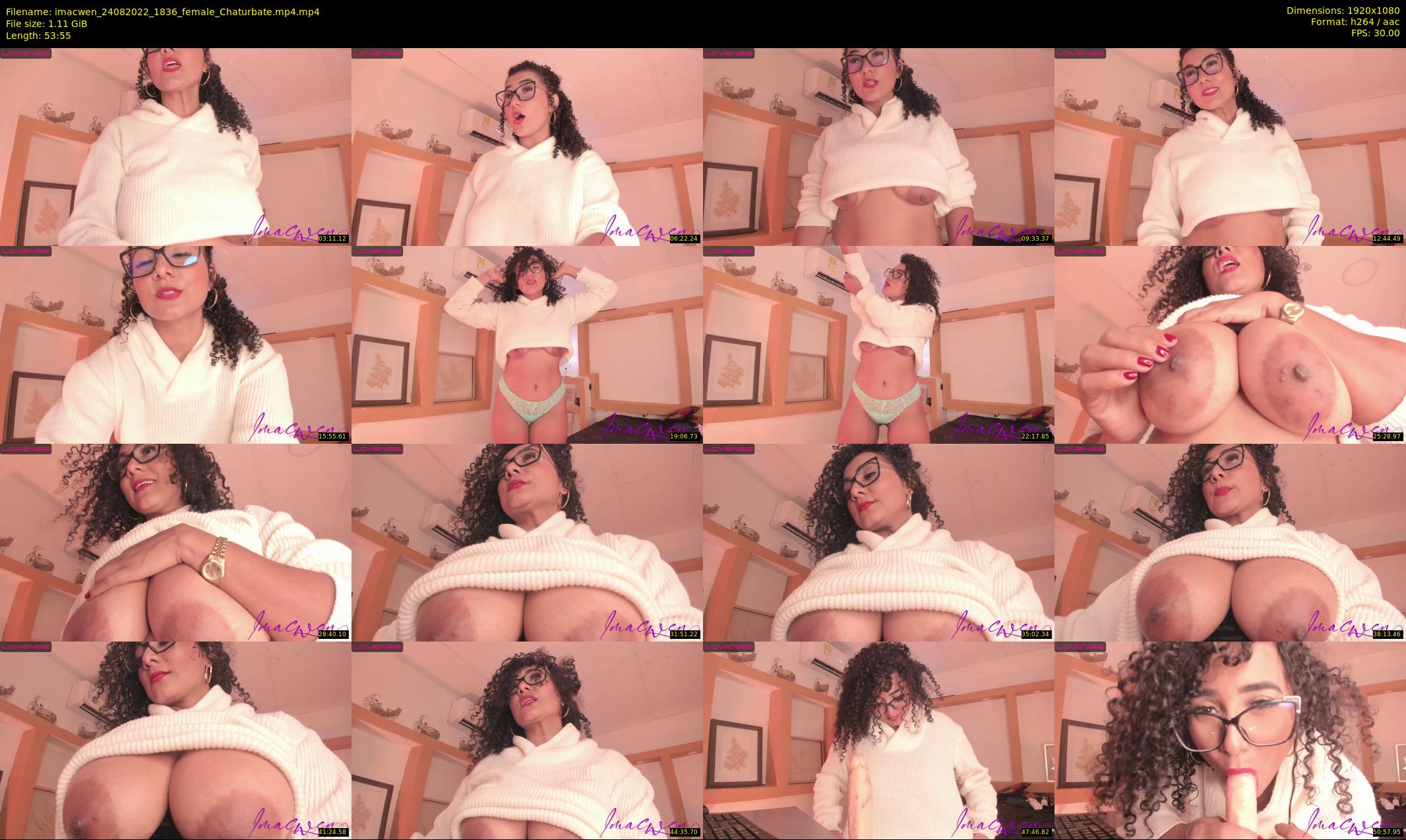 imacwen — 54 minute Chaturbate female cam show recording, 1080p, Aug 24, 2022