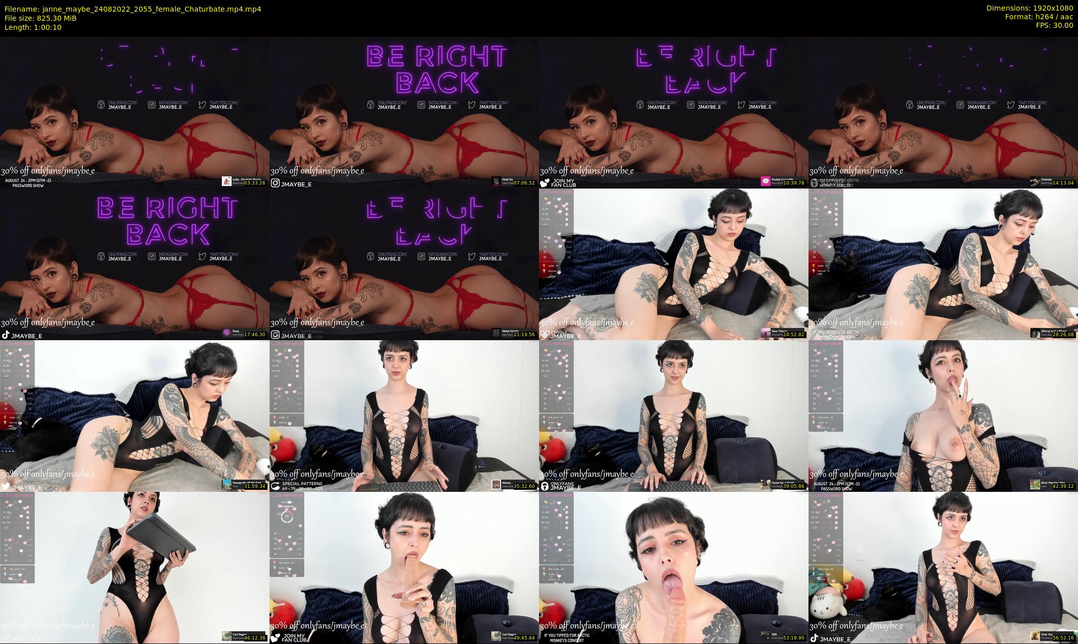 janne_maybe — 61 minute Chaturbate female cam show recording, 1080p, Aug 24, 2022