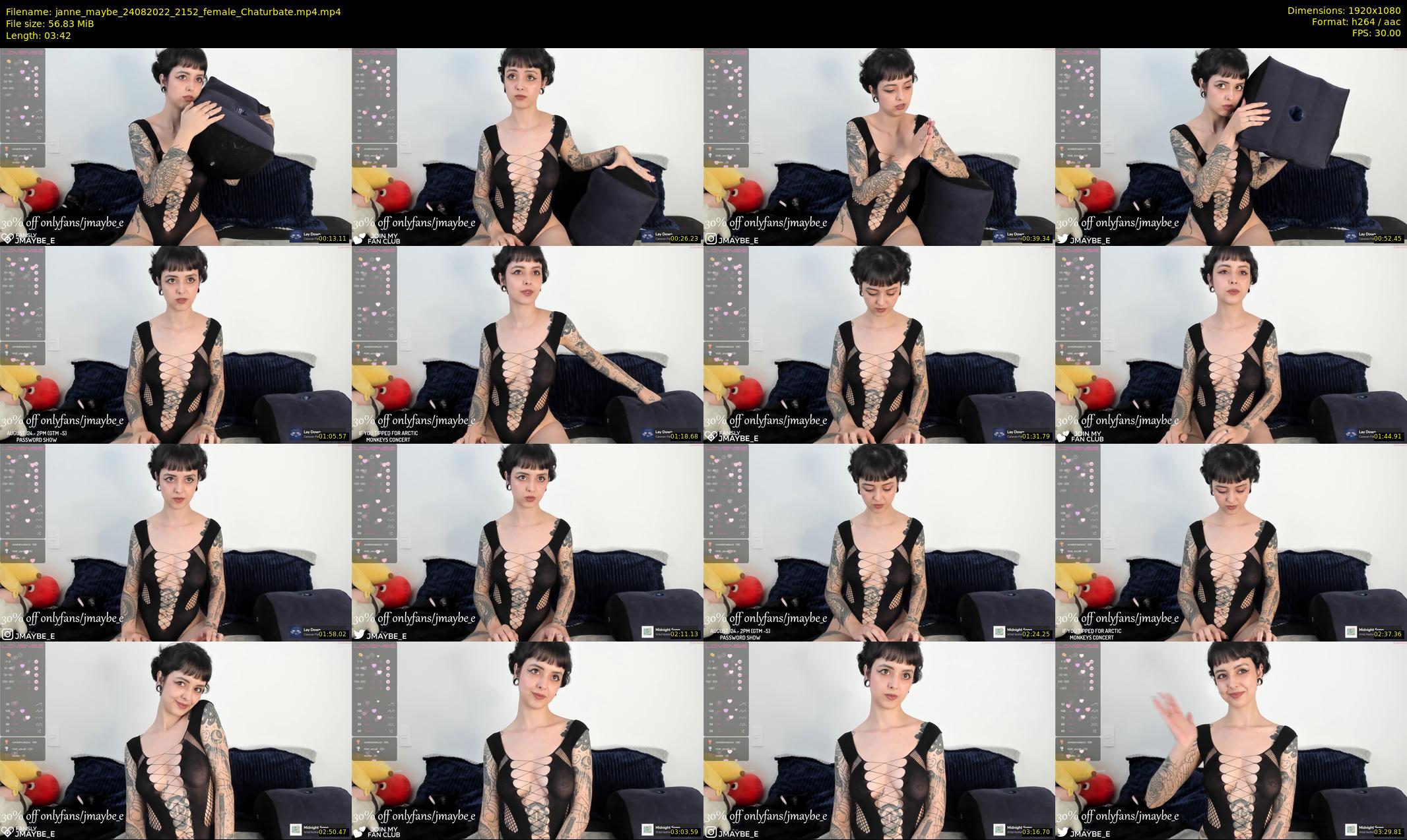 janne_maybe — 4 minute Chaturbate female cam show recording, 1080p, Aug 24, 2022