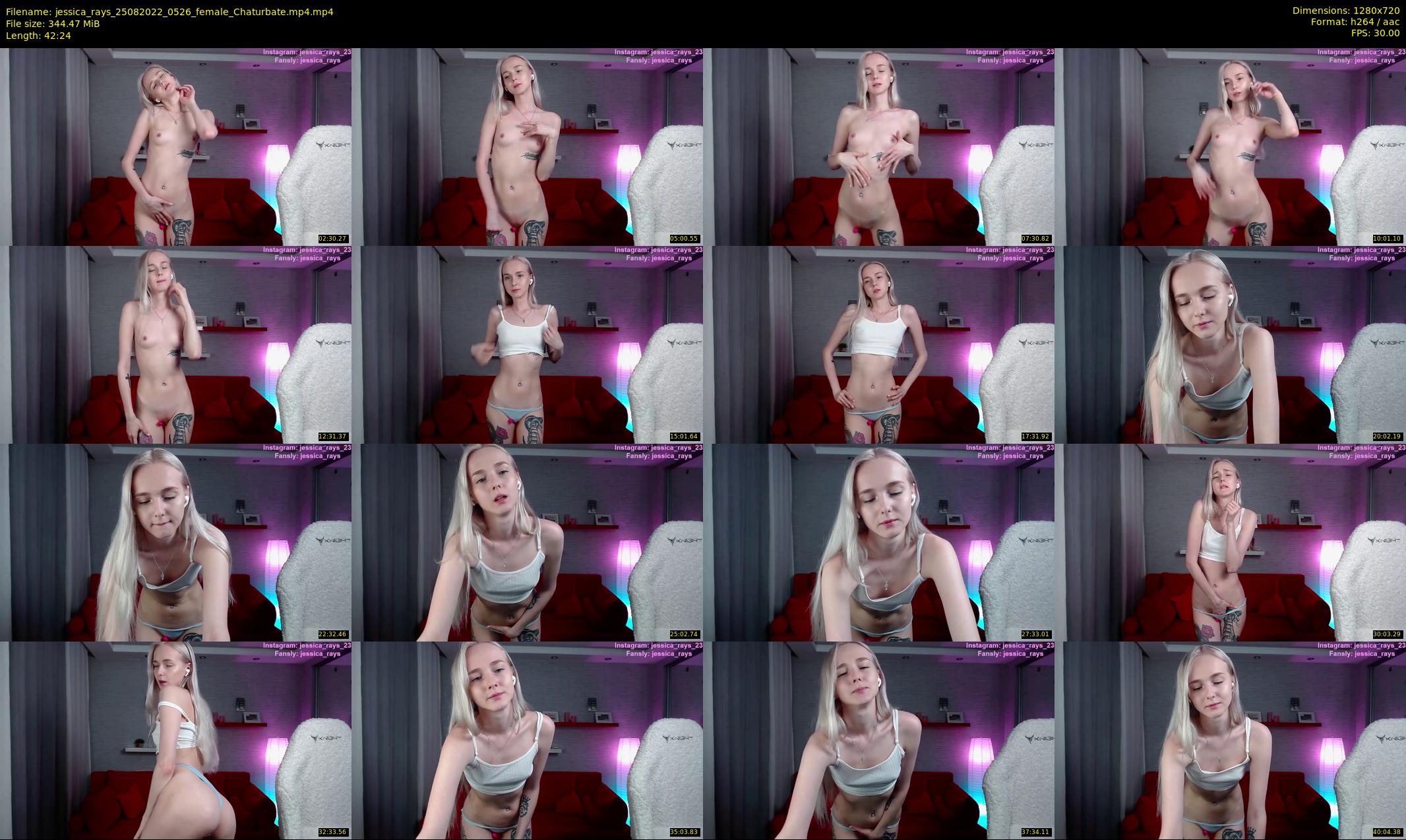 jessica_rays — 43 minute Chaturbate couple cam show recording, 720p, Aug 25, 2022