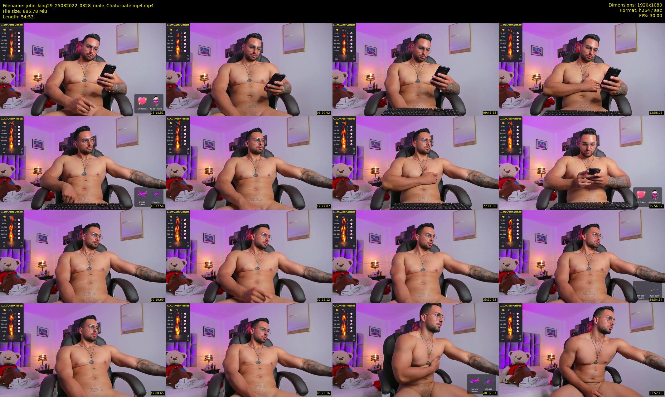 john_king29 — 55 minute Chaturbate male cam show recording, 1080p, Aug 25, 2022