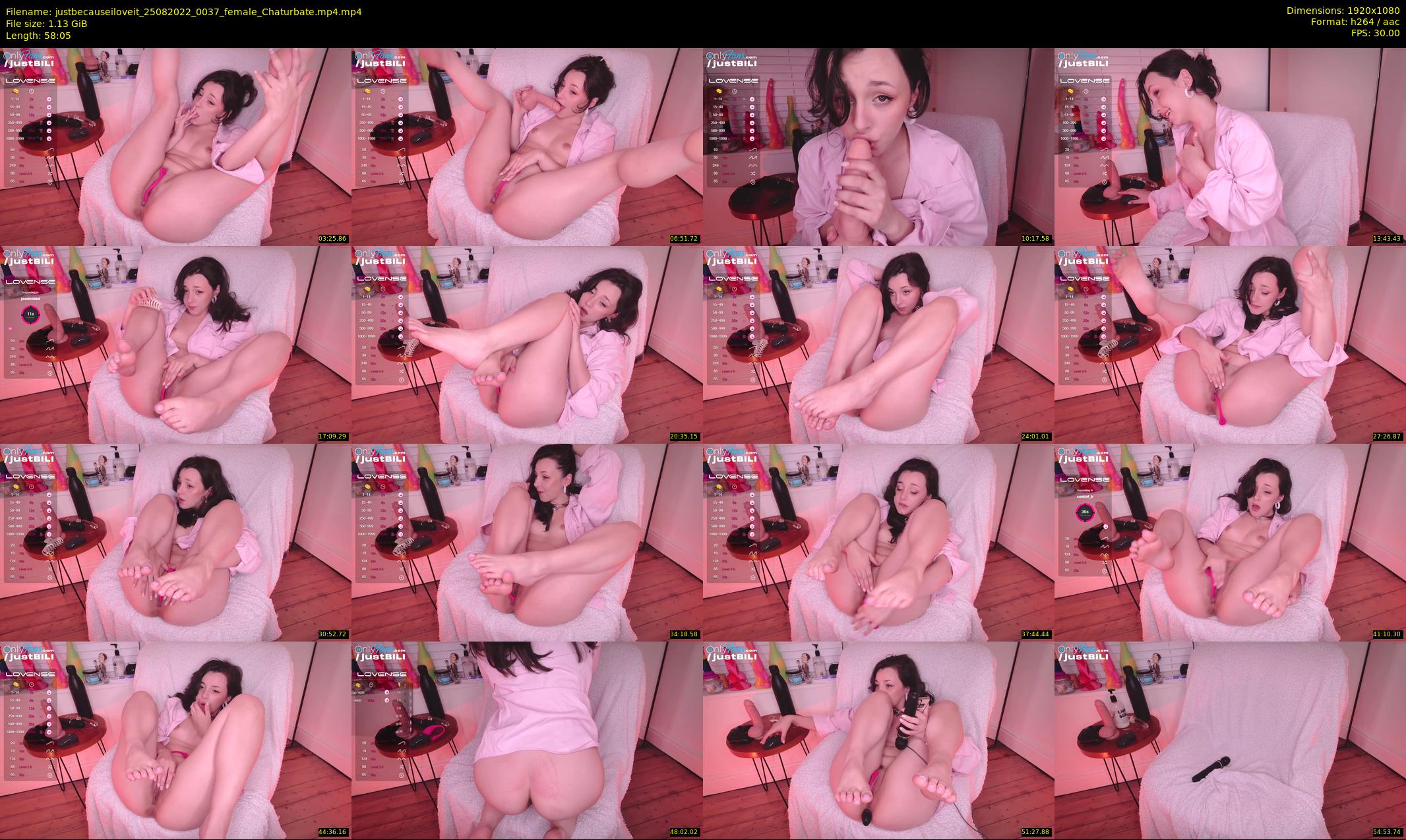 justbecauseiloveit — 59 minute Chaturbate female cam show recording, 1080p, Aug 25, 2022