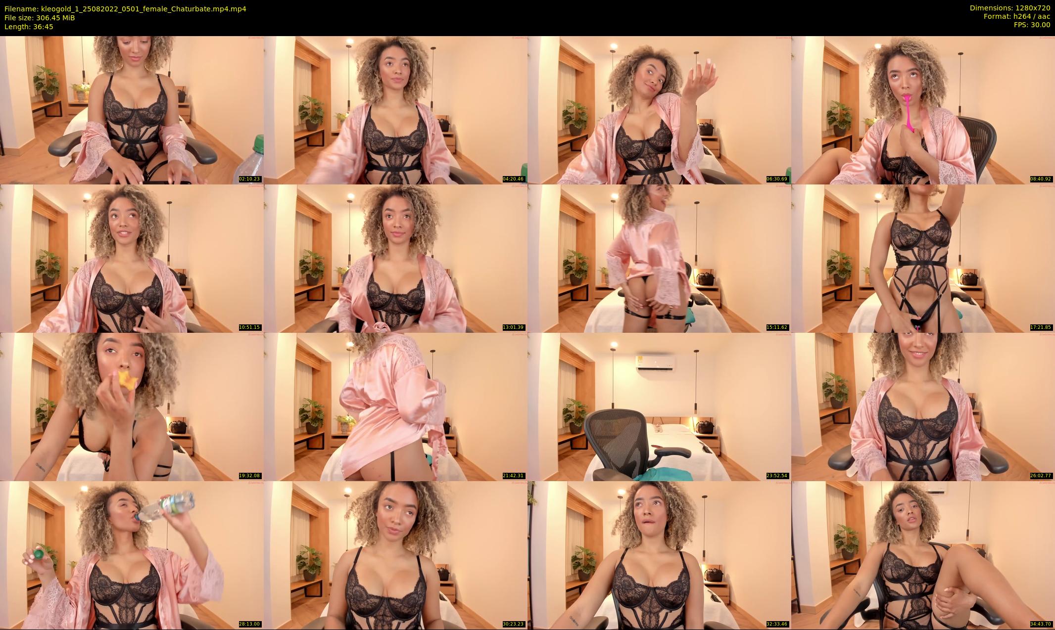 kleogold_1 — 37 minute Chaturbate female cam show recording, 720p, Aug 25, 2022