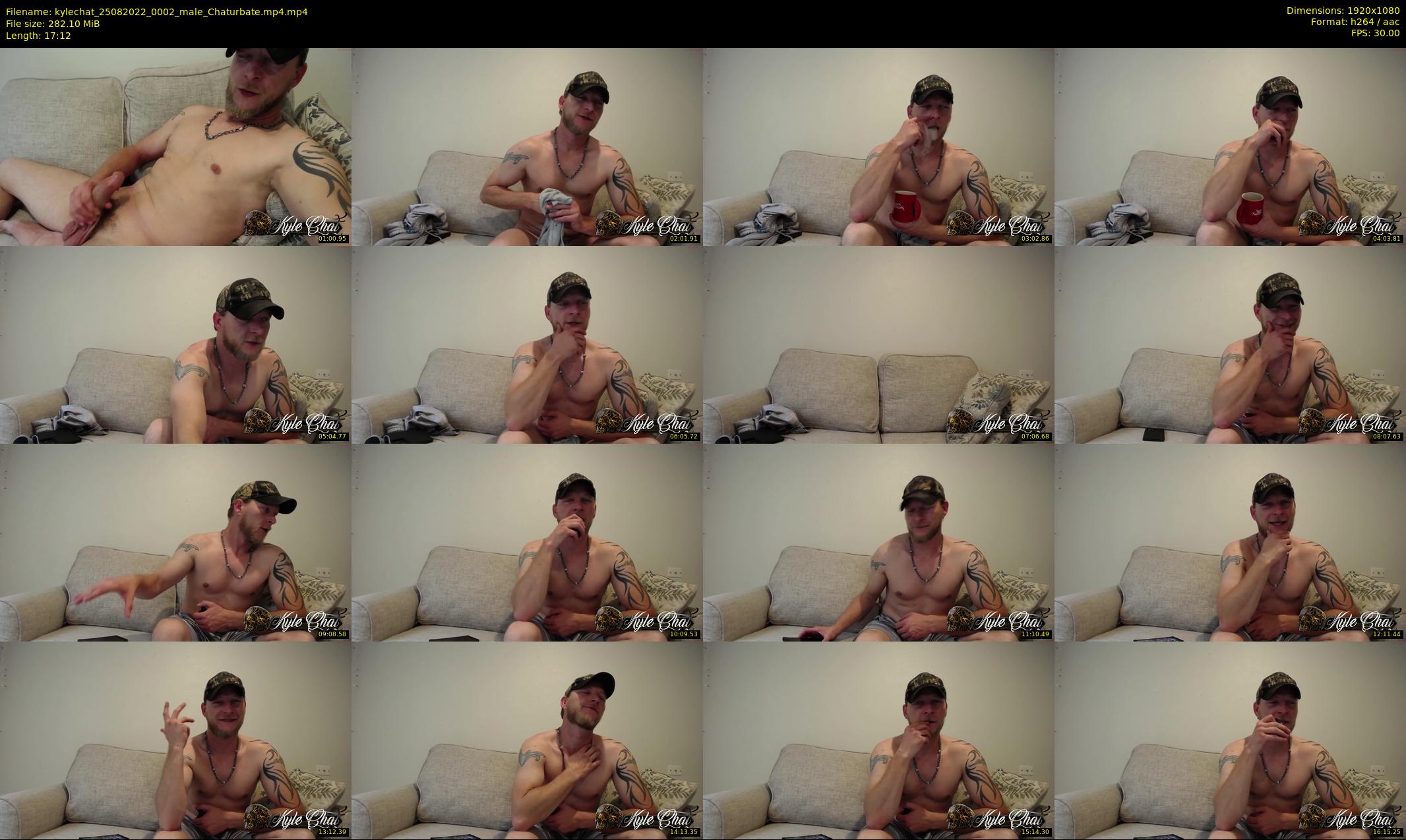 kylechat — 18 minute Chaturbate male cam show recording, 1080p, Aug 25, 2022