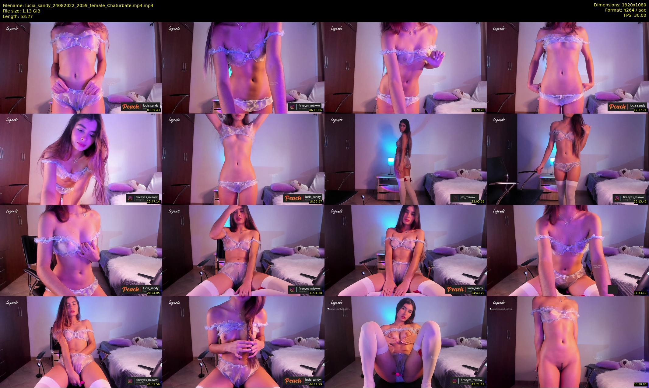 lucia_sandy — 54 minute Chaturbate female cam show recording, 1080p, Aug 24, 2022