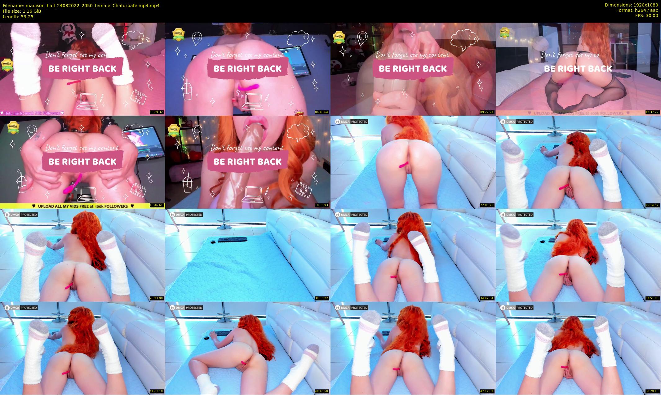 madison_hall — 54 minute Chaturbate female cam show recording, 1080p, Aug 24, 2022