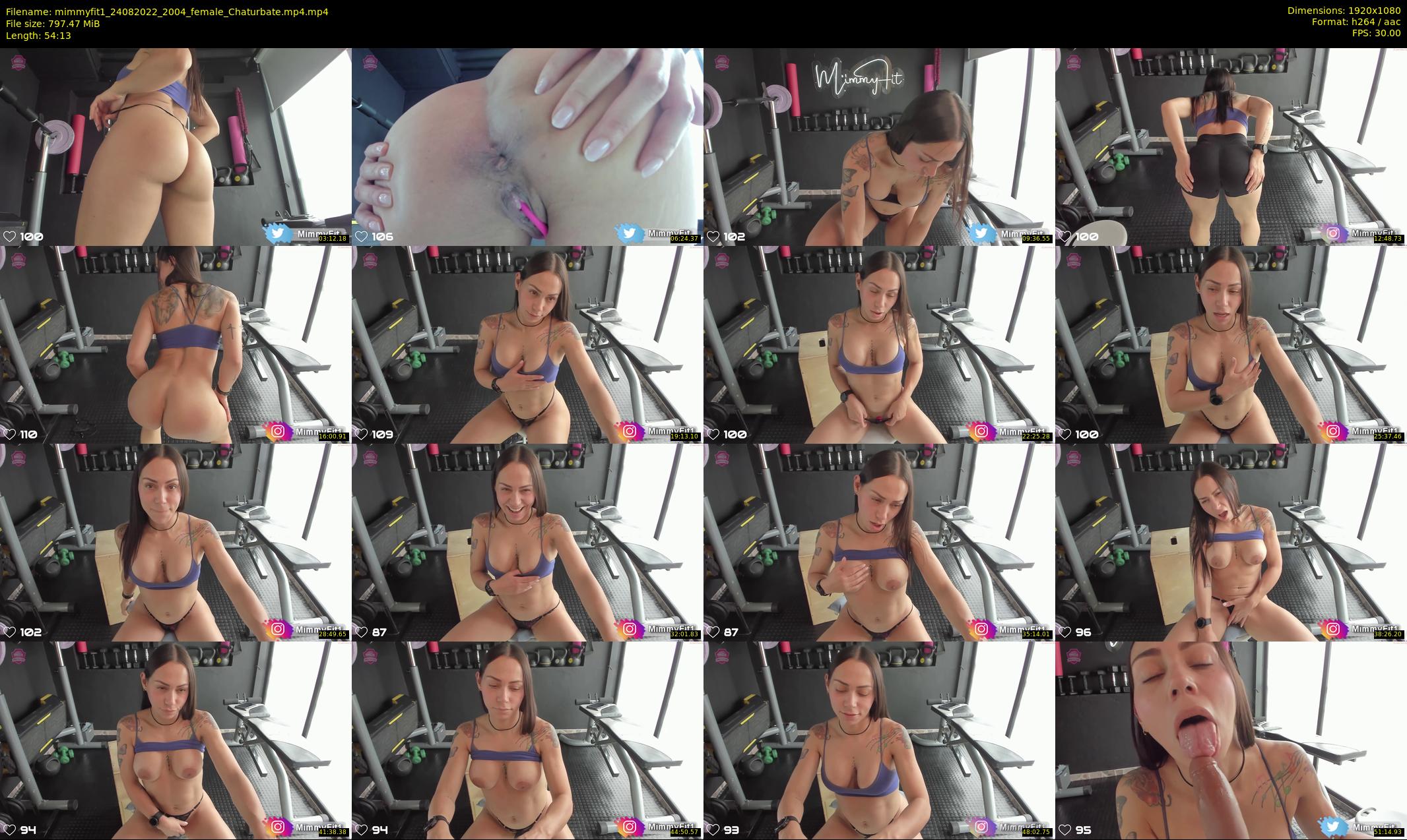 mimmyfit1 — 55 minute Chaturbate female cam show recording, 1080p, Aug 24, 2022