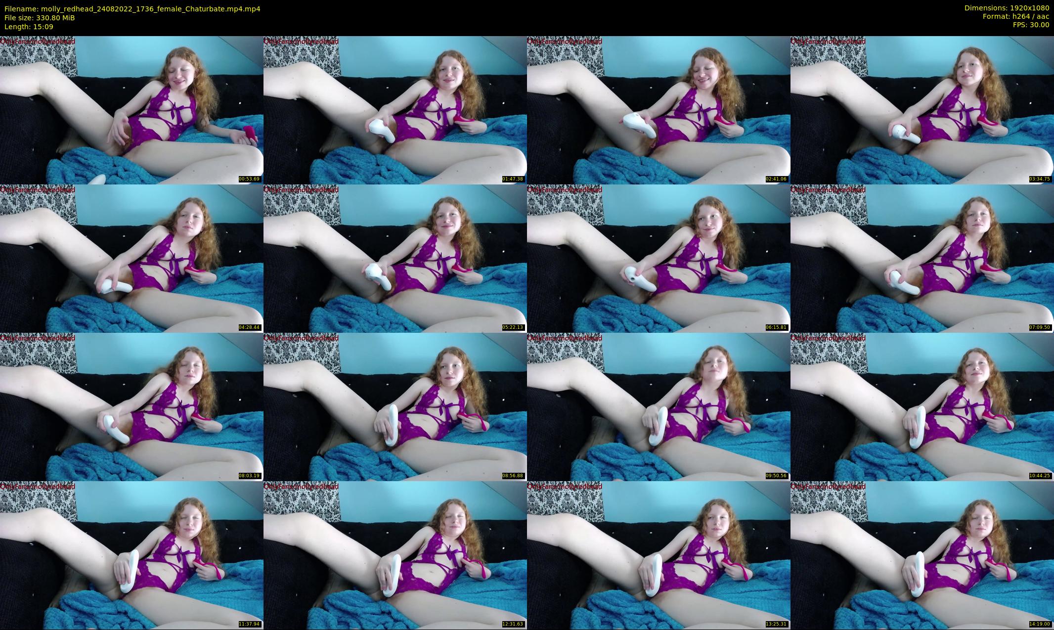 molly_redhead — 16 minute Chaturbate female cam show recording, 1080p, Aug 24, 2022